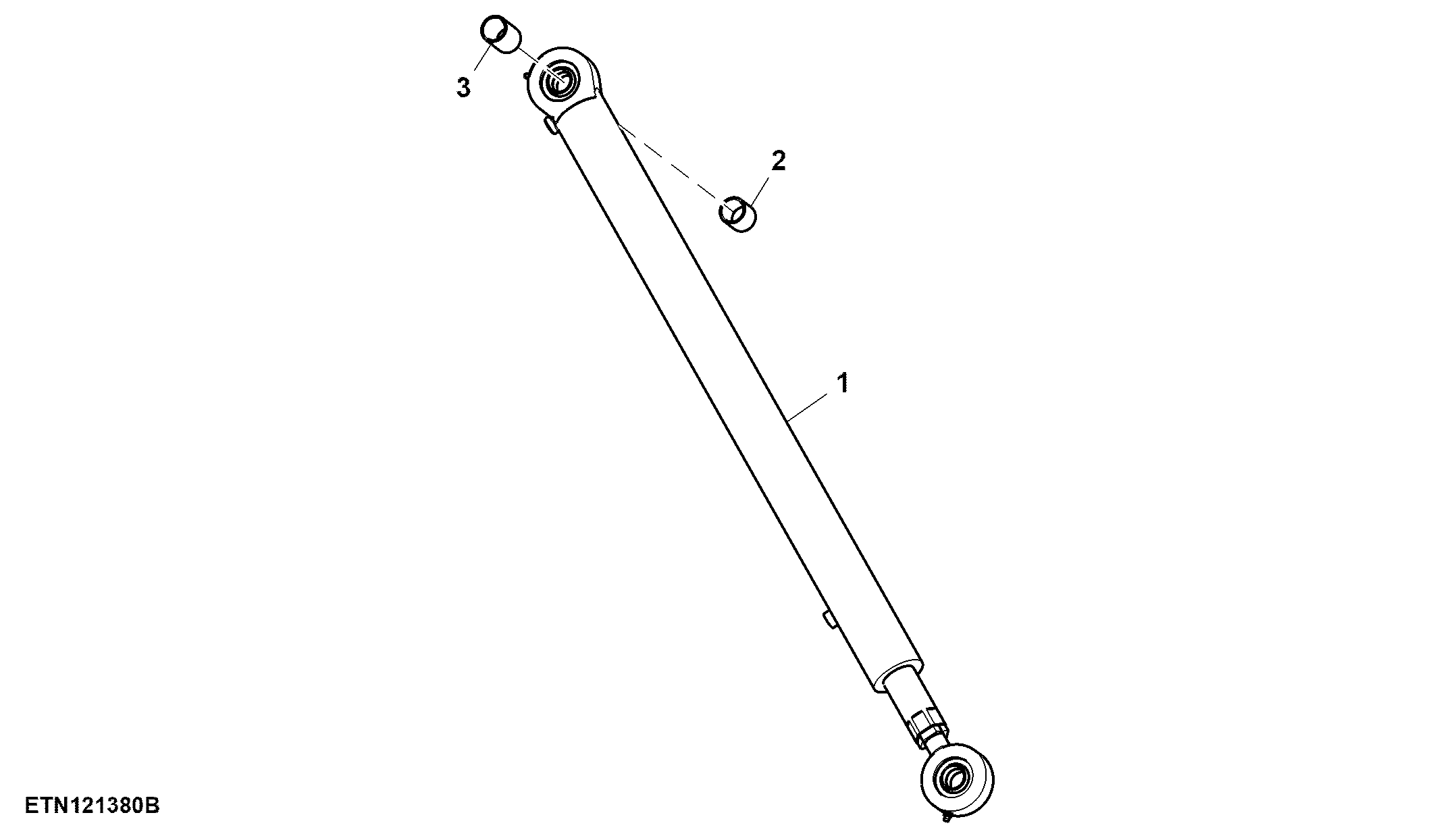 Auger Swing Hydraulic Cylinder, 1.6 and 1.8 bps