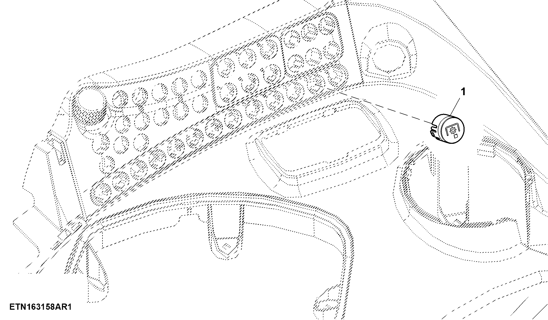 Push Button, Switch Module, W/ Rear PTO Control