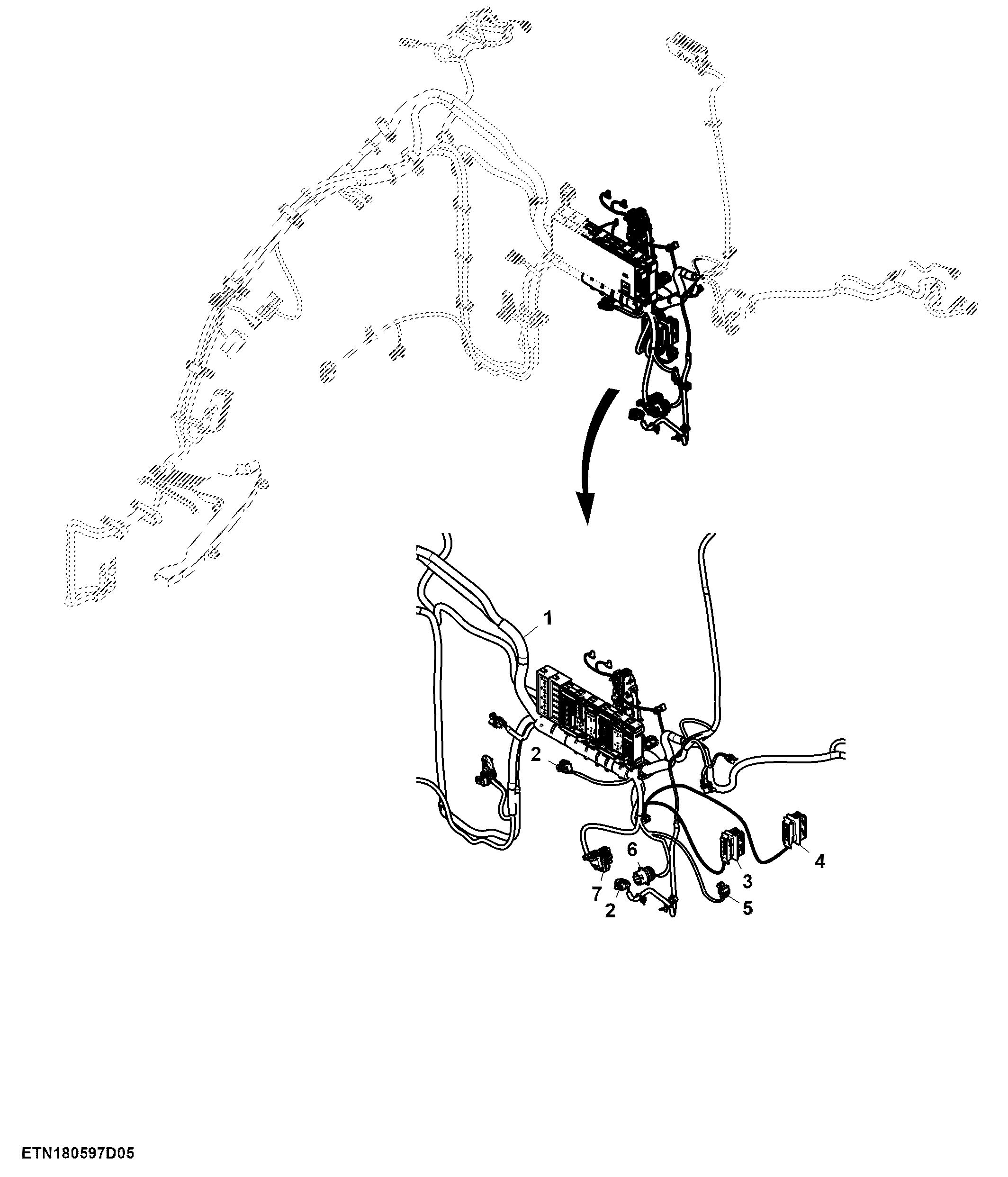 Wiring Harness, Cab, CommandQuad™, W/ CommandARM™ (5/7)