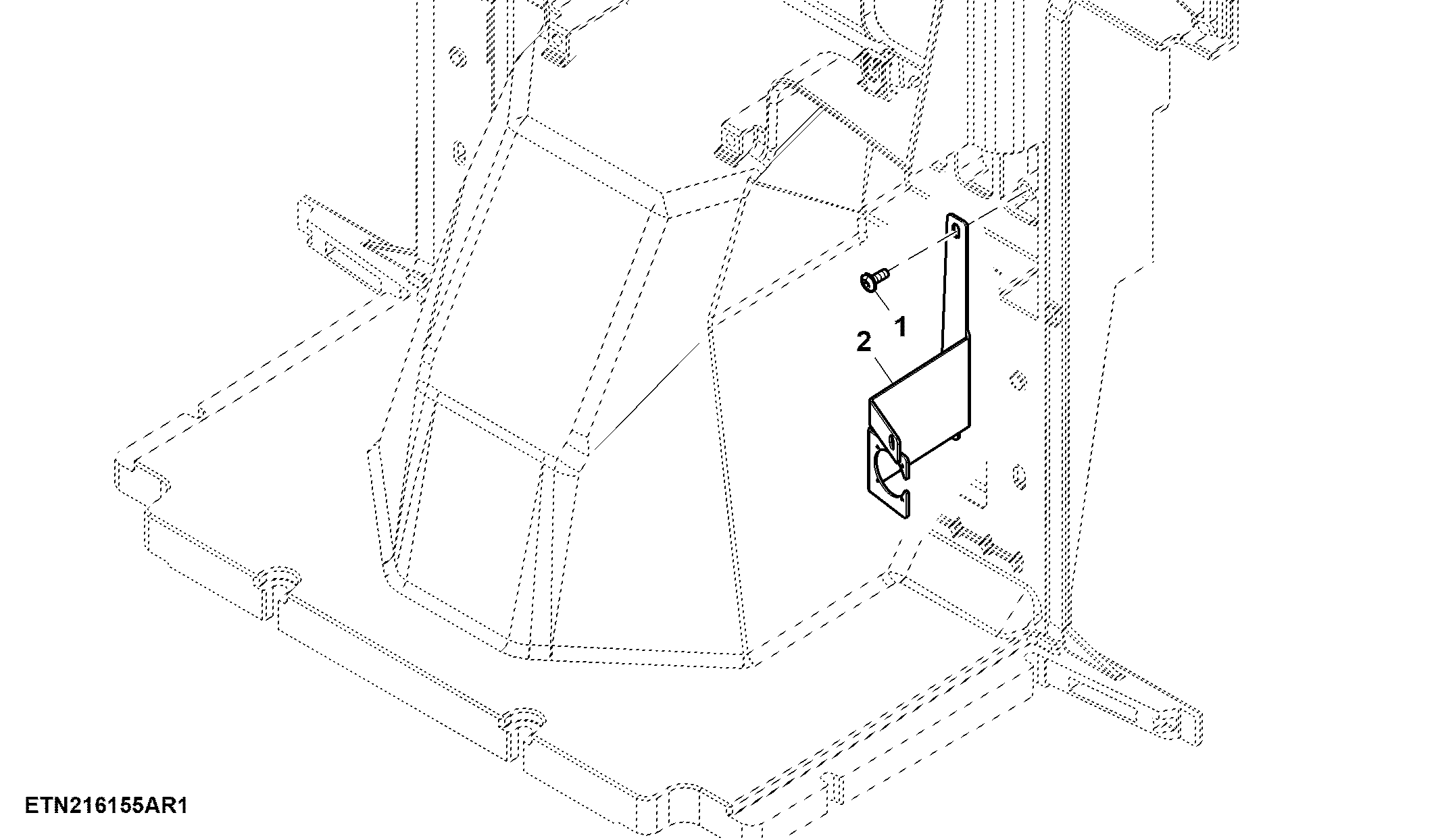 Mounting Parts, Control Console, Diagnostic Socket, LH