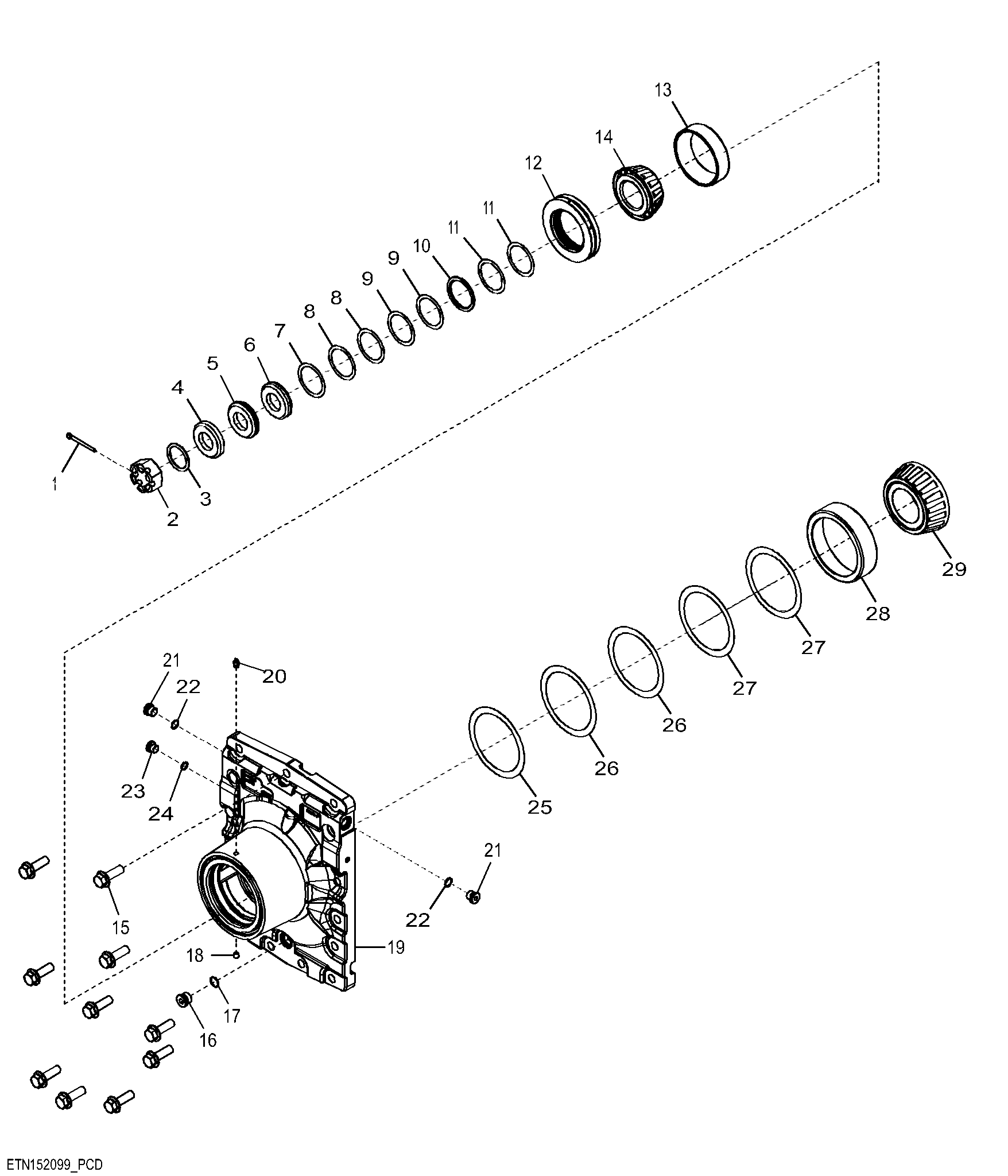 ETN152099 Non-Oscillating Front Input Cover