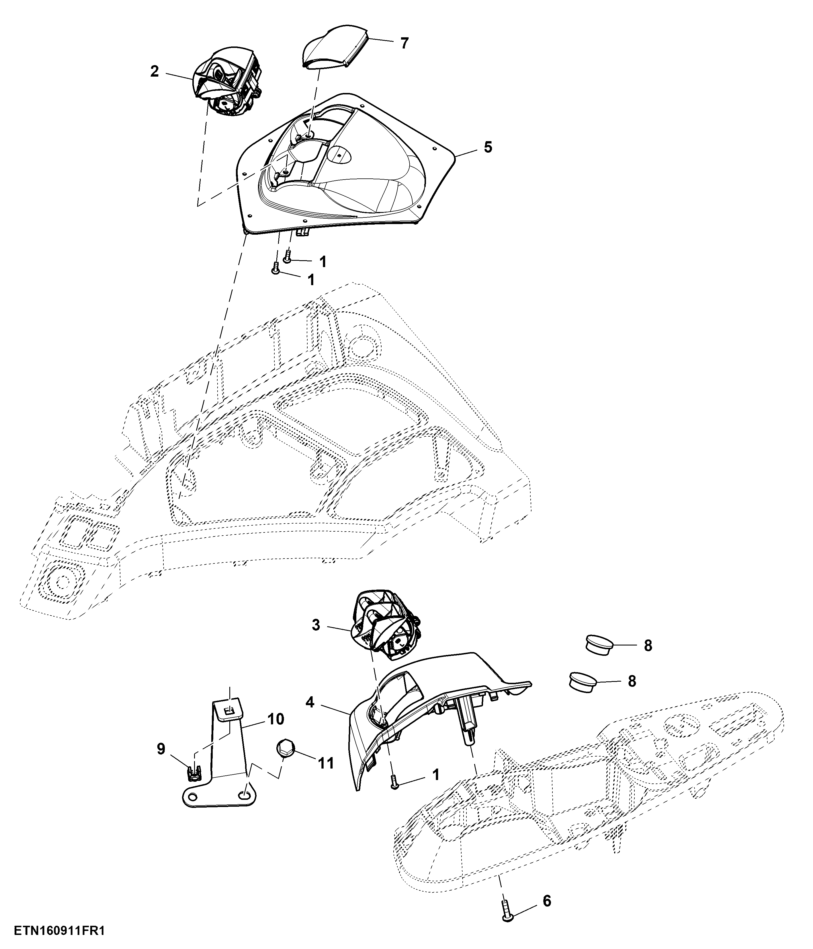 Control, E-SCV, 1st, 2nd, 3rd, W/O Joystick, W/O Mechanical SCV, W/ CommandARM™