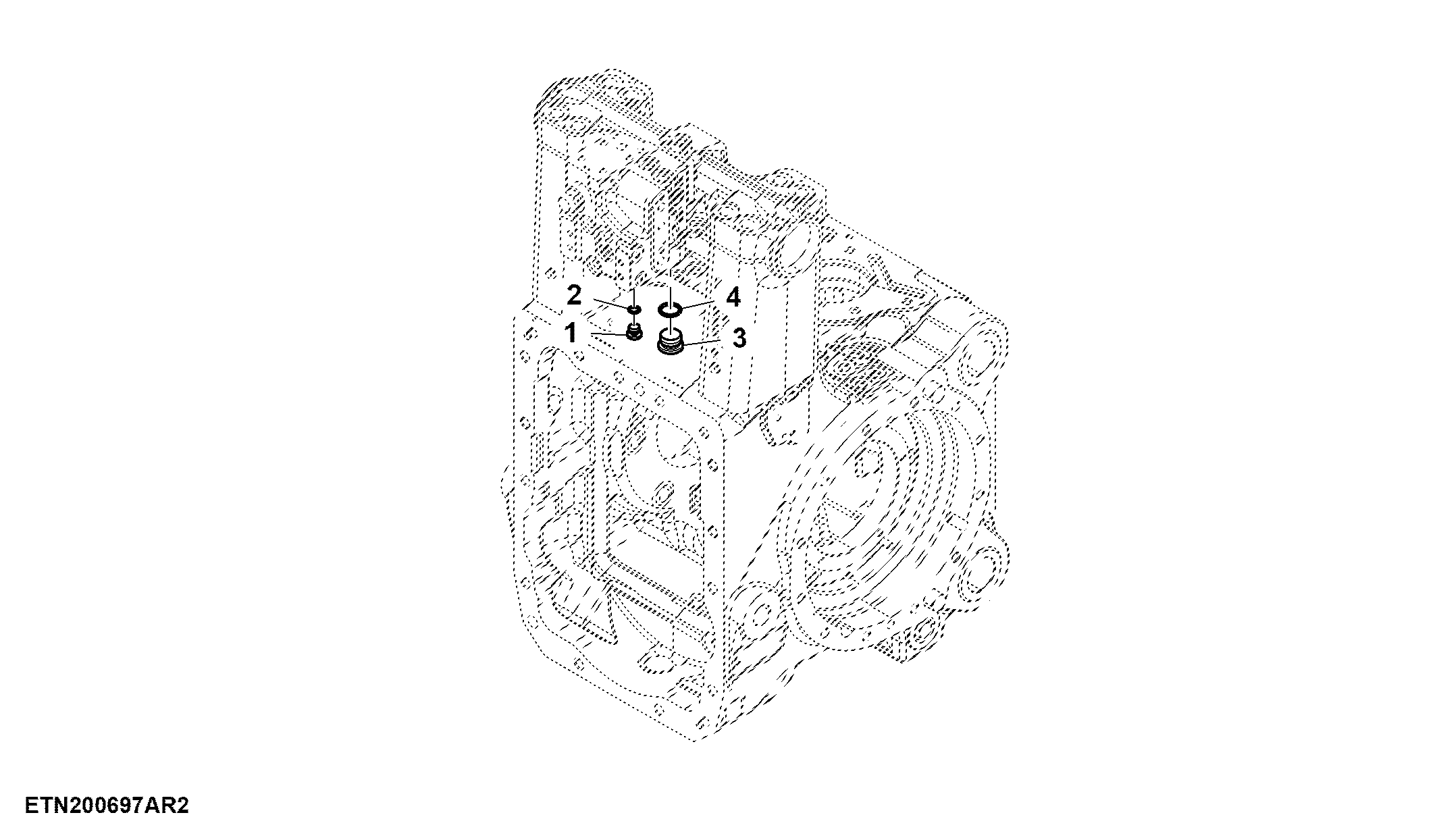Plugs, Priority Valve, W/O Midstack SCV, W/ Pressure Free Return, W/ Hydraulic Coupler, W/ PFC-Hydraulics