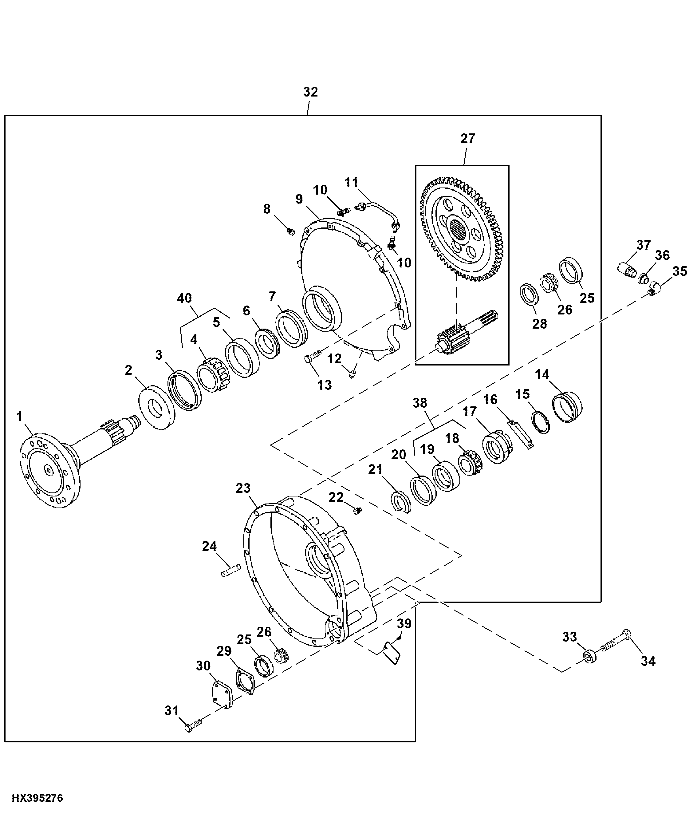 Final Drive, Single Reduction (Heavy Duty and High Clearance)