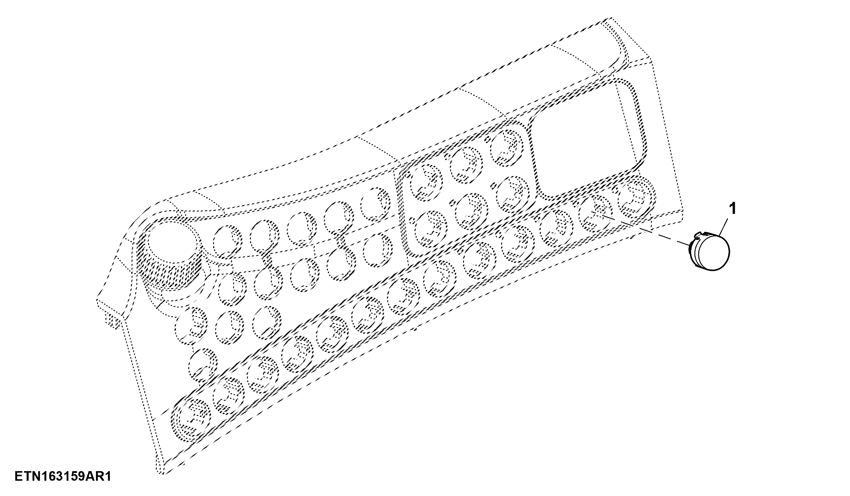 Push Button, Switch Module, W/O Rear PTO Control