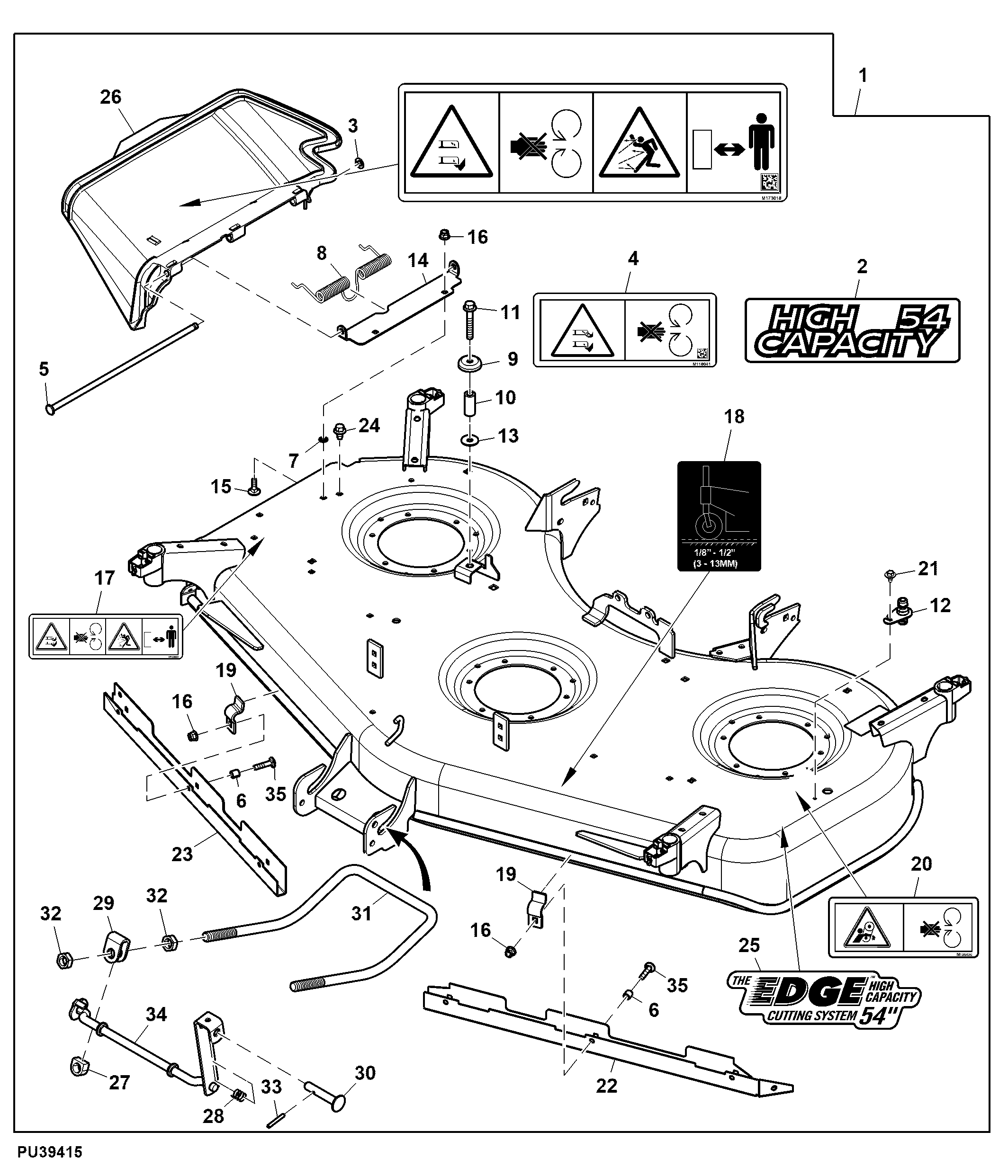 Mower Deck, 54 inch Edge™ High-Capacity ( - 070000)
