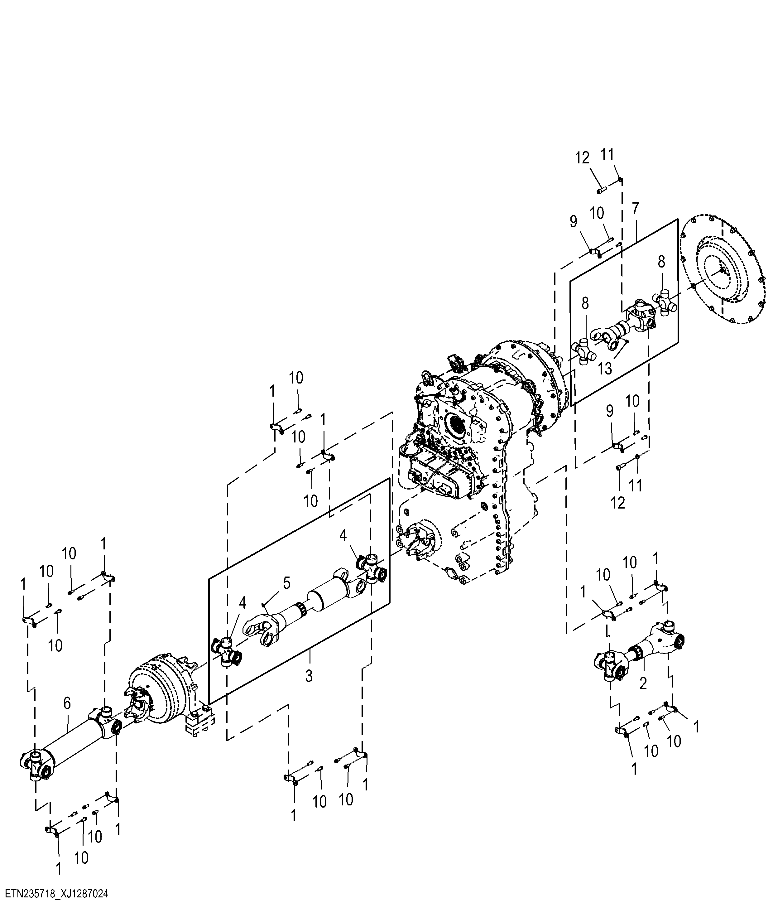Universal Driveshaft with Lock Up Torque Converter
