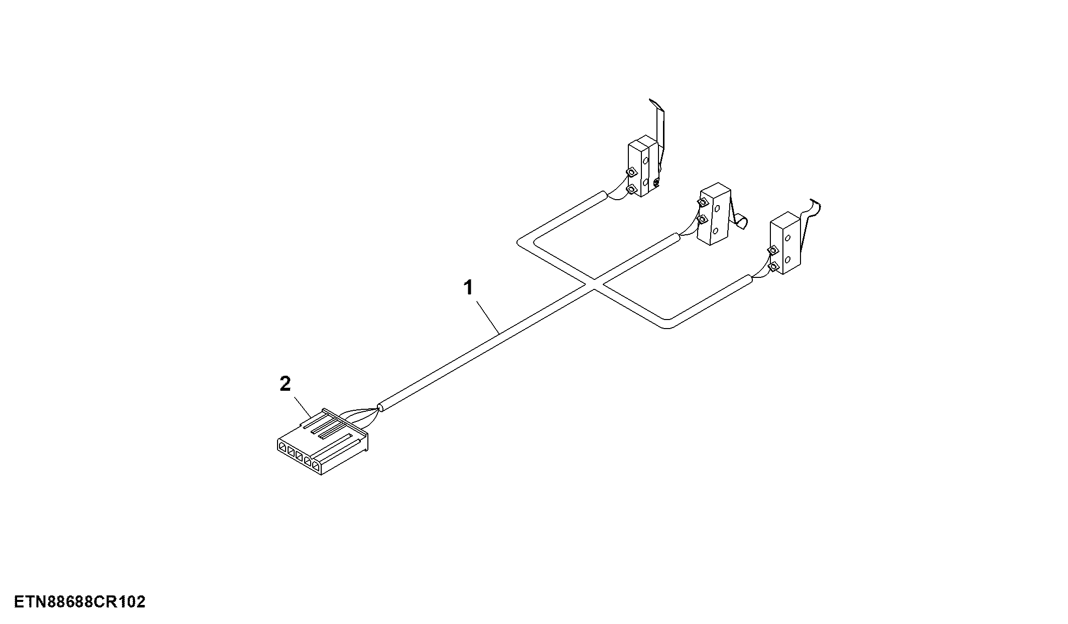 Wiring Harness, Multifunction Mechanism Control, Push Pull