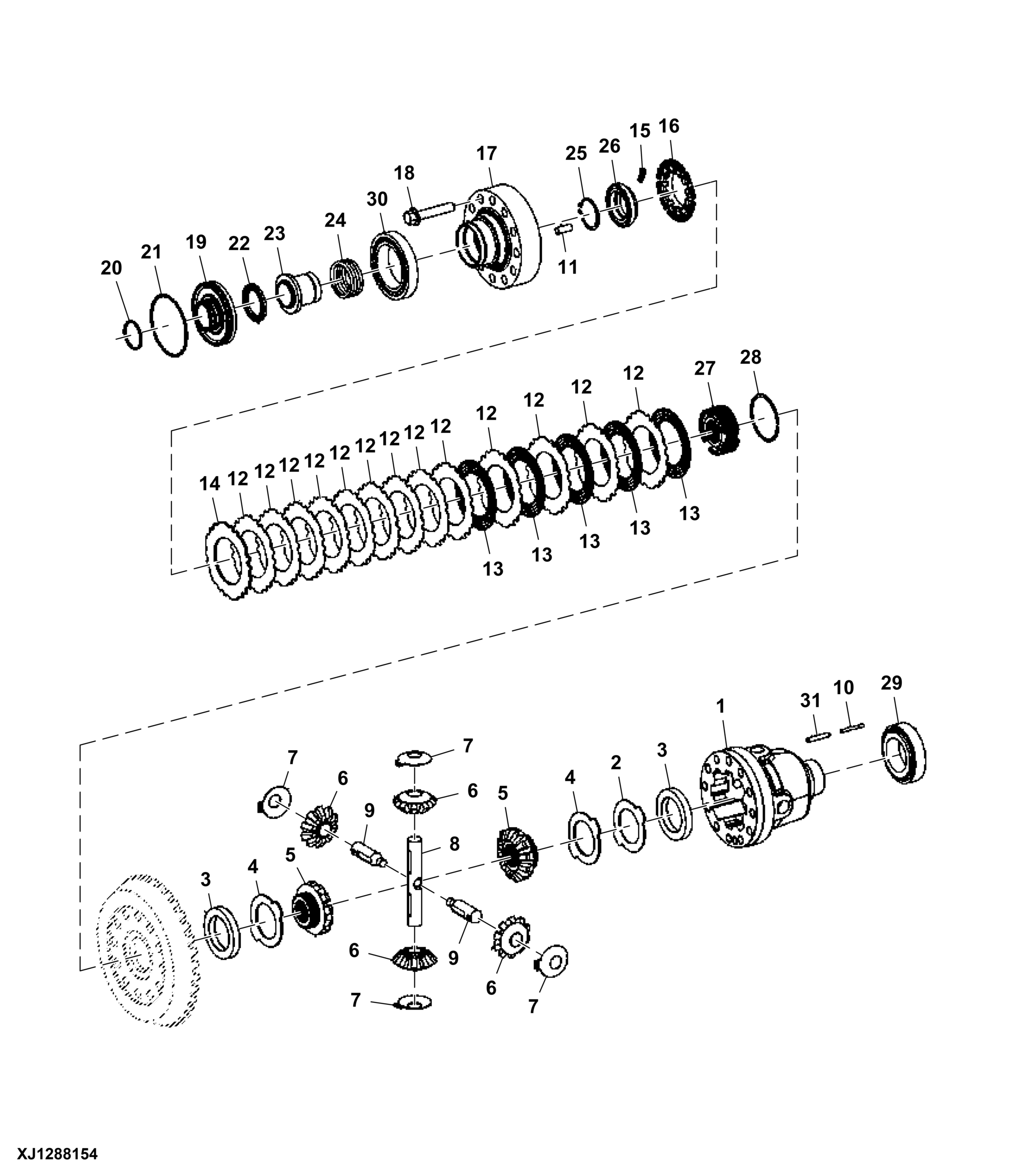 Hydraulic Actuated Differential Carrier Assembly
