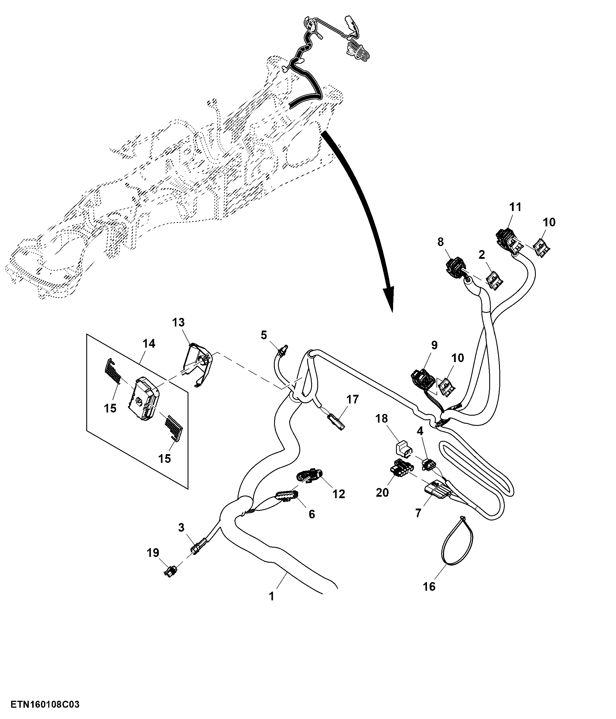 Chassis Wiring Harness, Non-Certified Engine (3/3)
