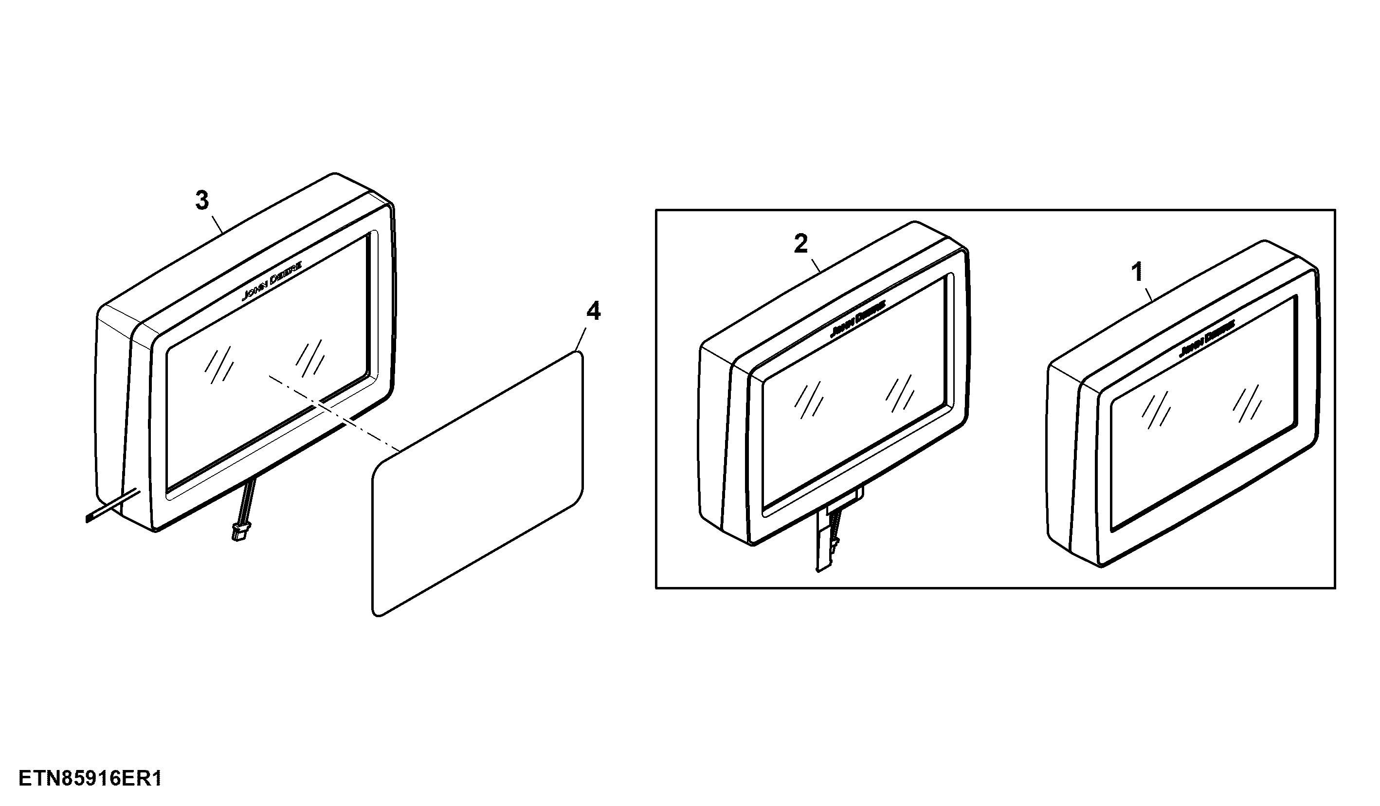 Command Center Display Unit, W/O Touchscreen
