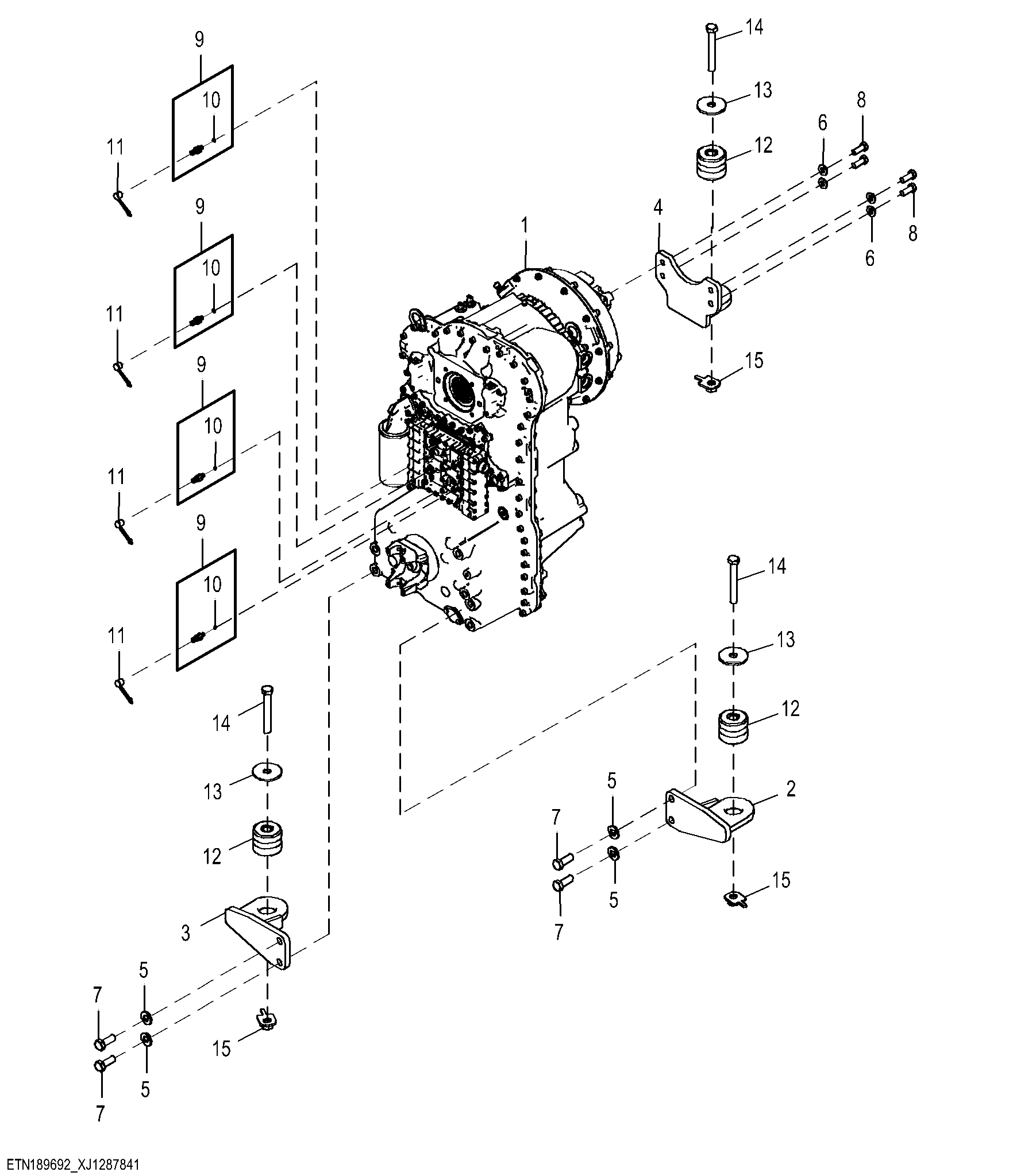 4- Speed Transmission without Lockup Torque Converter ( - 15417)