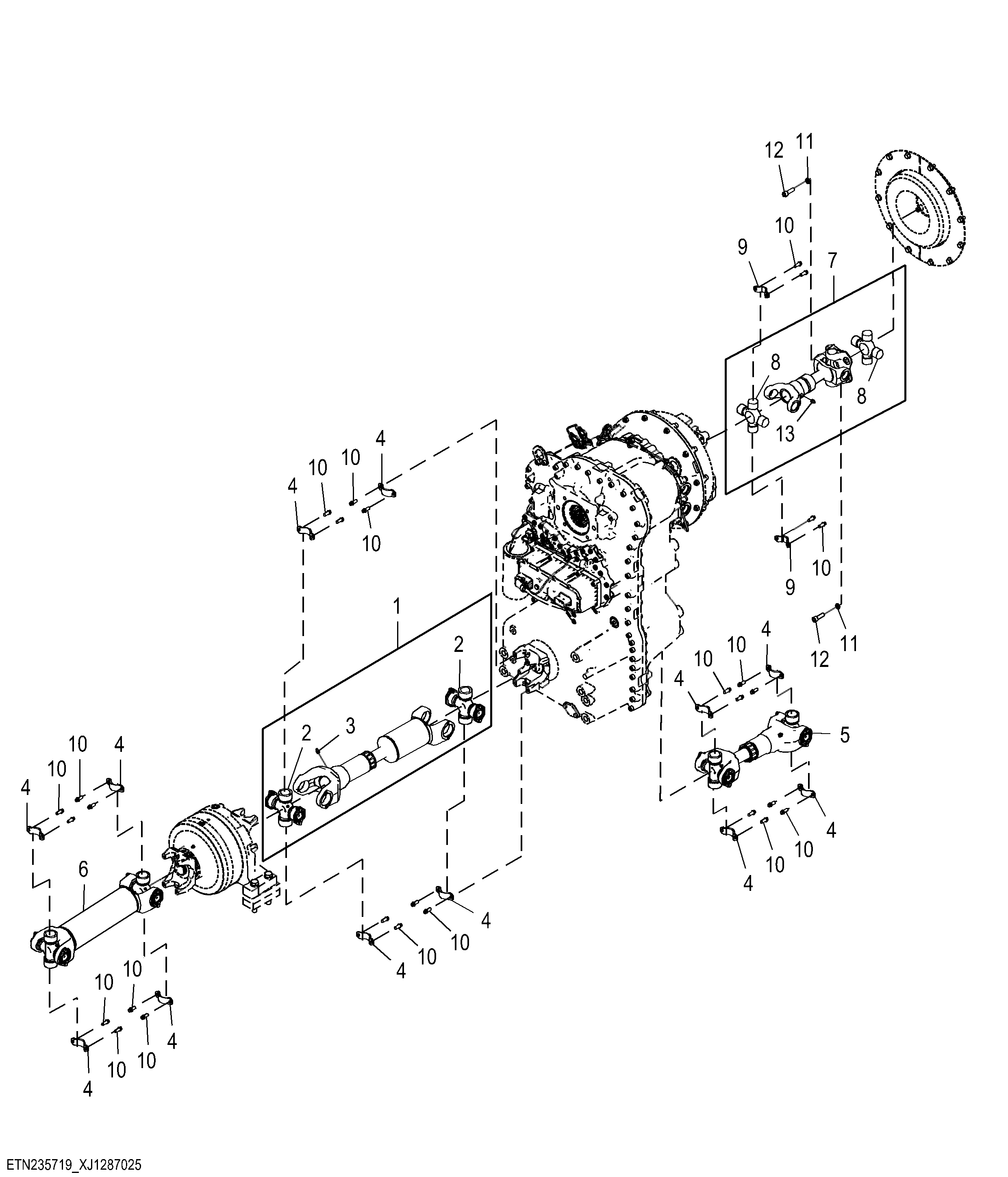 Universal Driveshaft without Lock Up Torque Converter