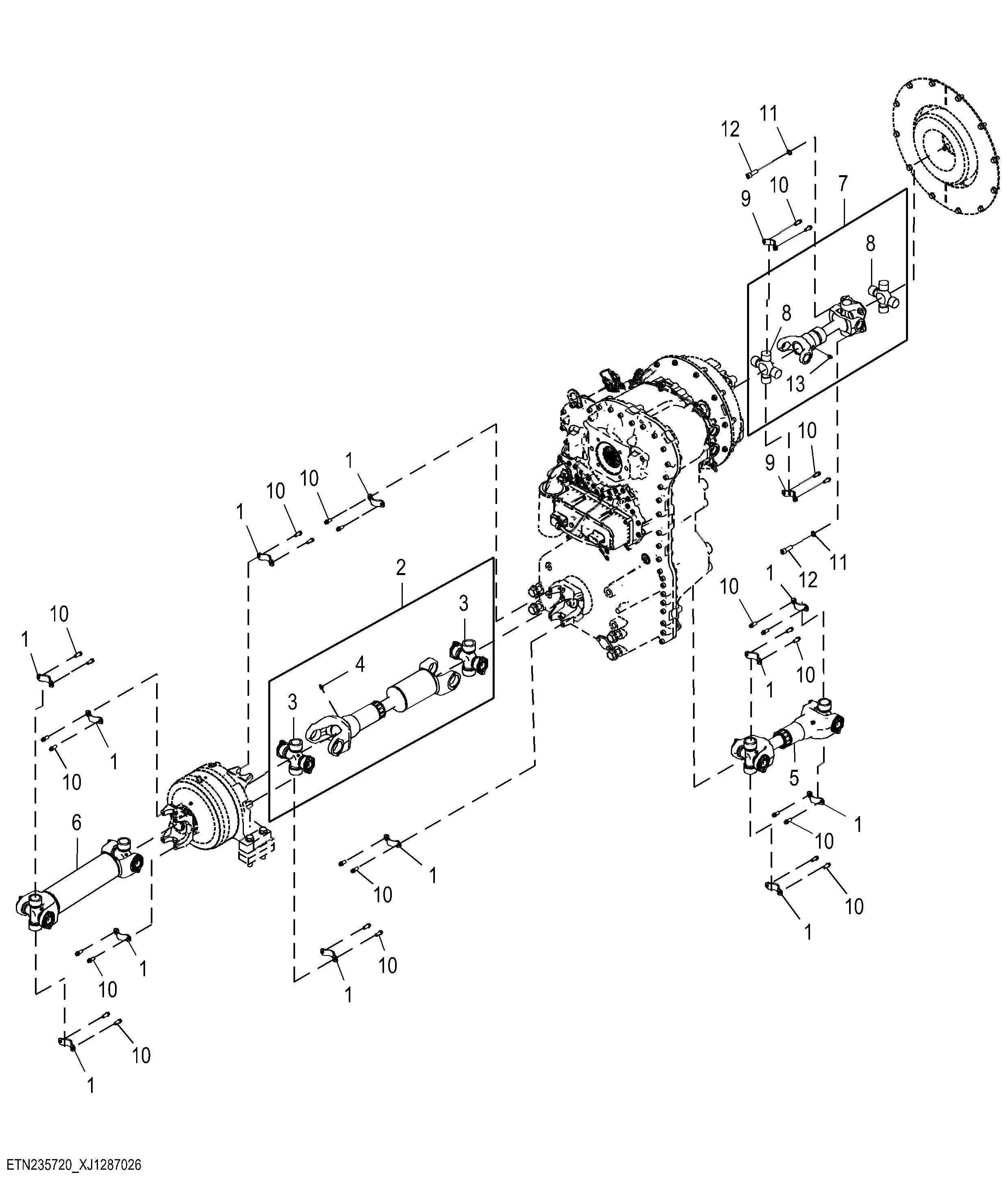 Universal Driveshaft without Lock Up Torque Converter