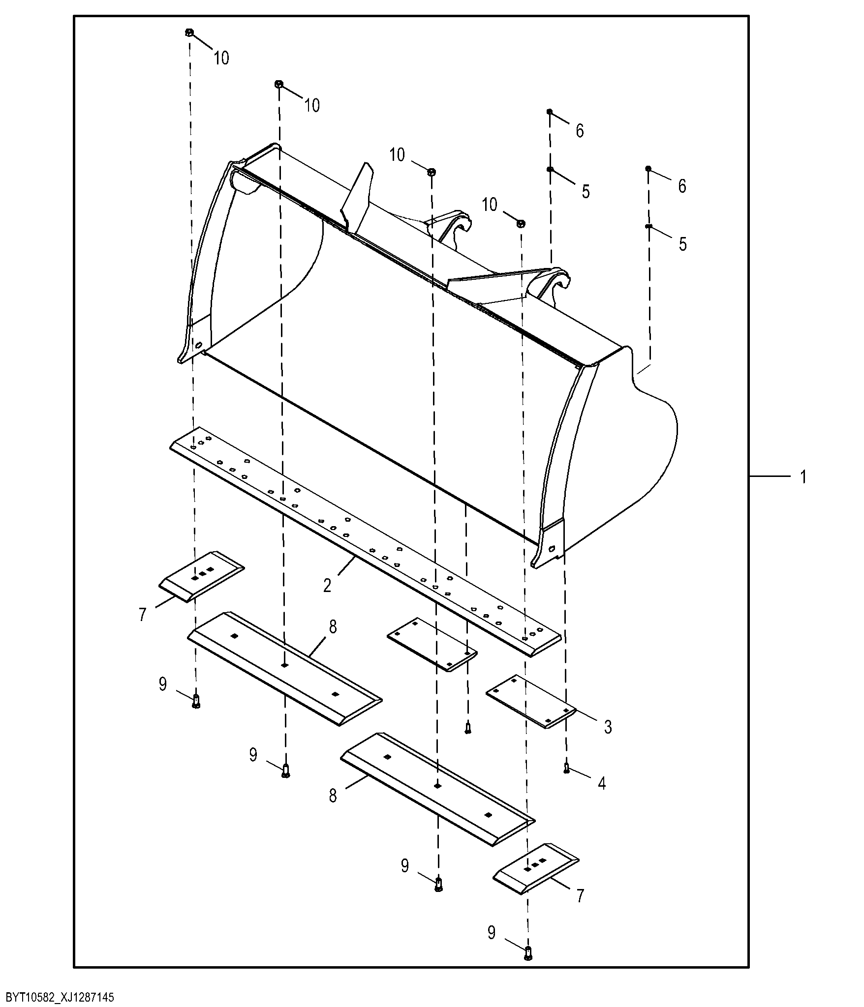 Standard Coupler Bucket Kit 3.44 m³ (4.5 yd³)