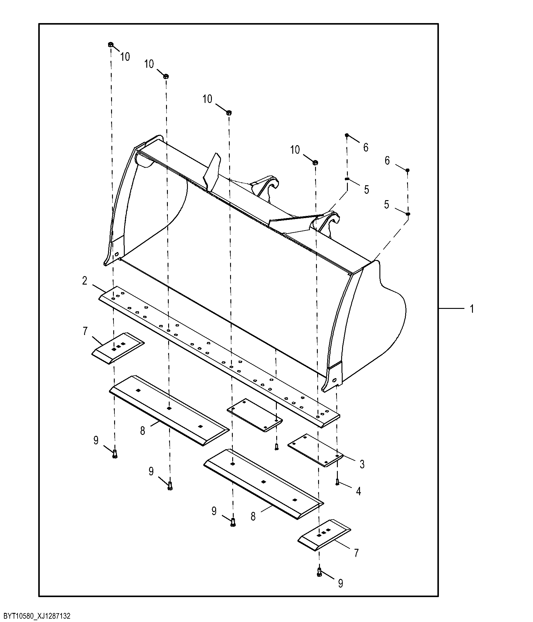 Standard Coupler Bucket Kit 3.1 m³ (4.0 yd³)