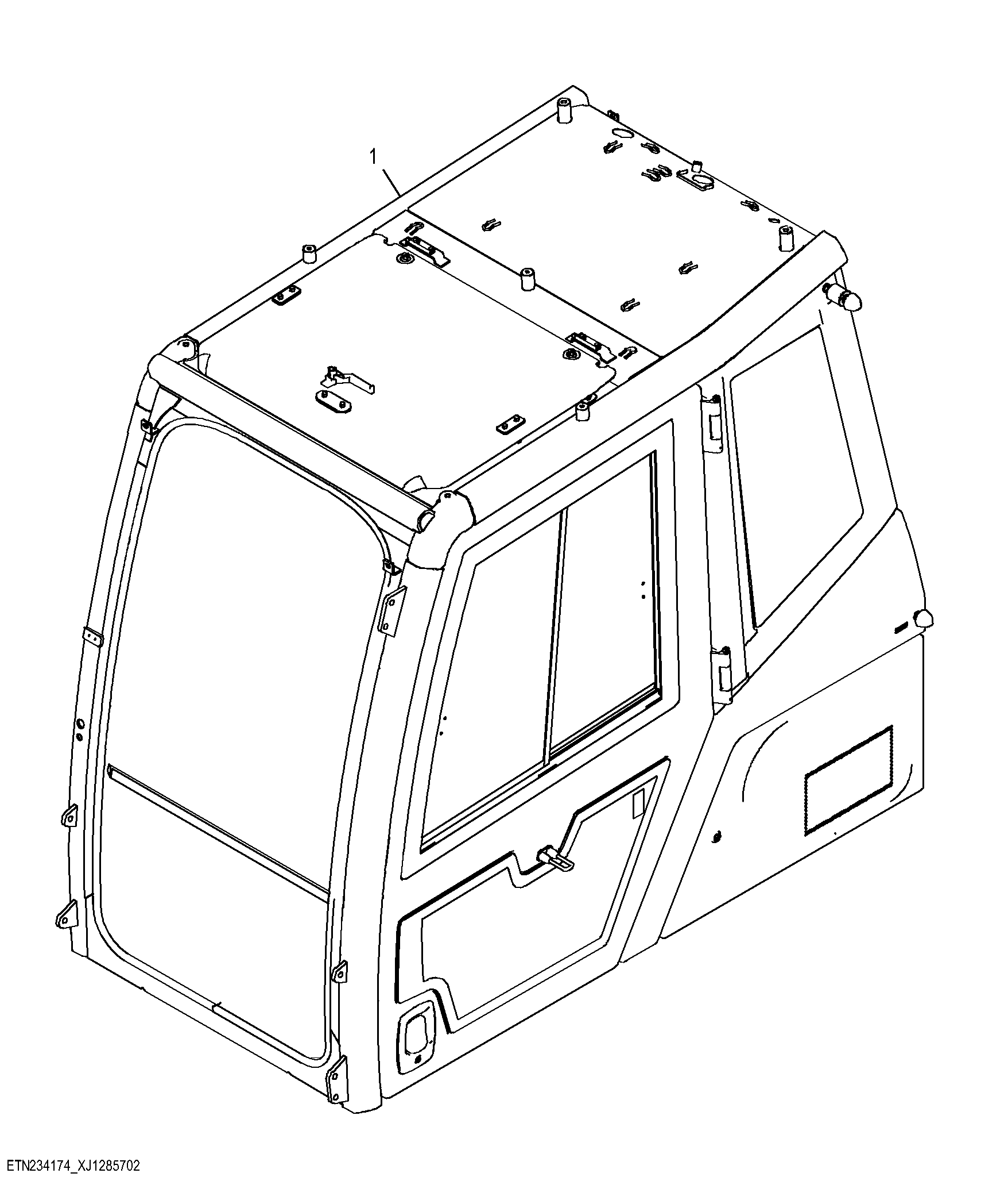 Cab, PolyCarbonate Hatch
