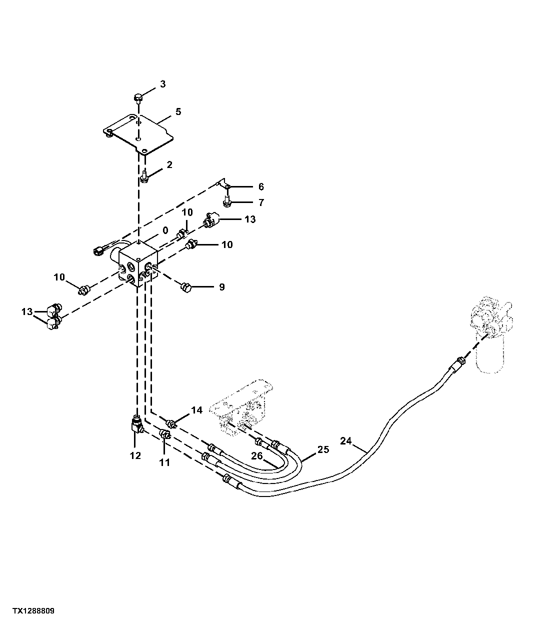 Pilot Shutoff Valve Lines To Flow Regulator and Oil Filter