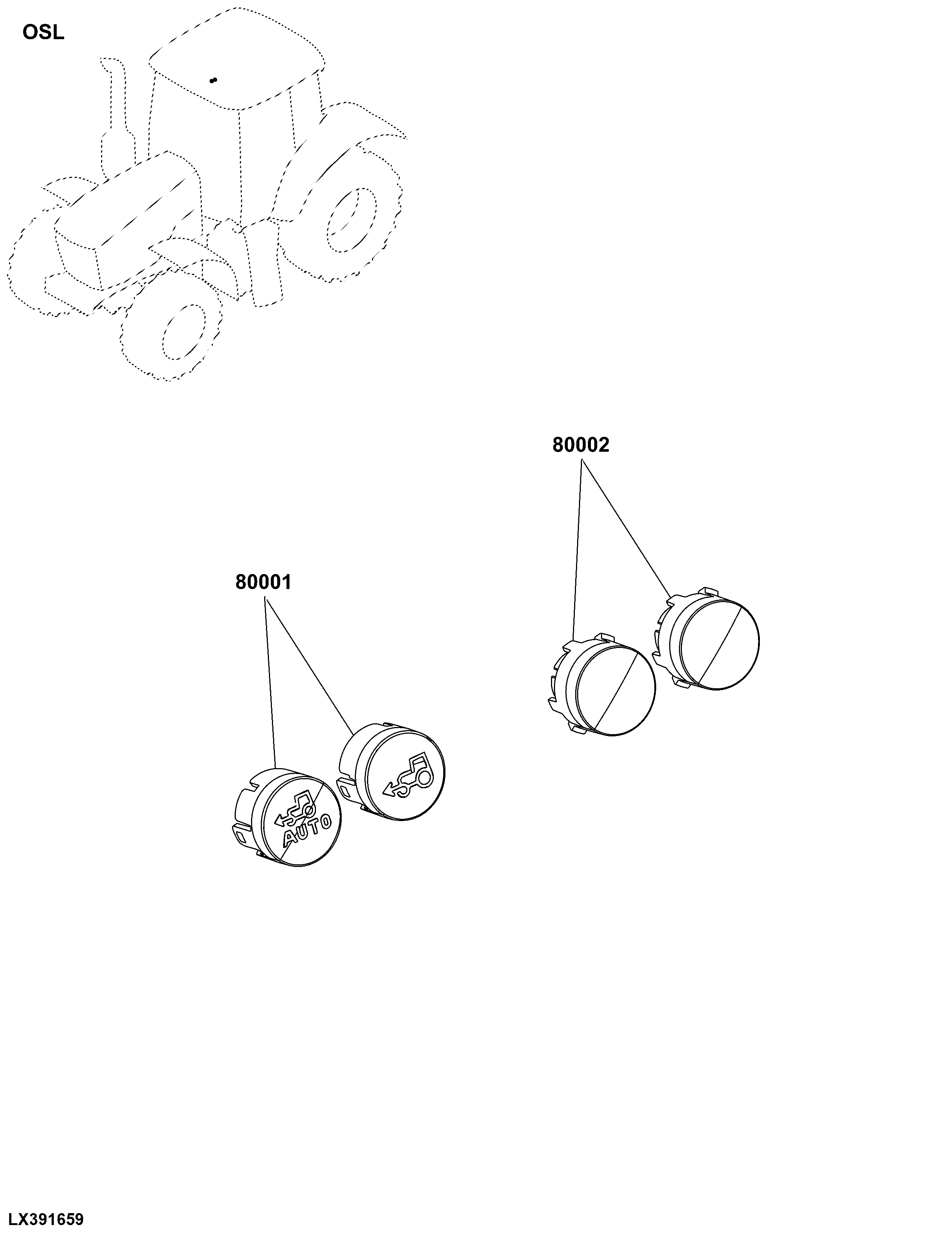 OSL Mechanical Front Wheel Drive Controls