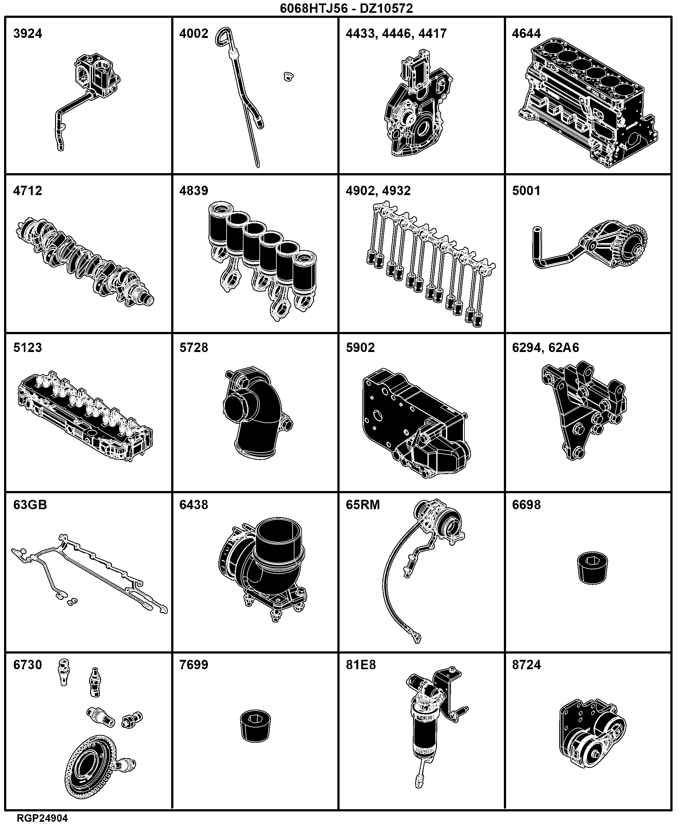 04B Engine 6068HTJ56-DZ10572-ETN128964