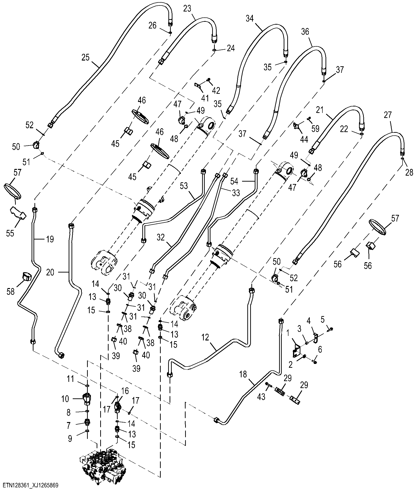 Three Function Plumbing,Tool Carrier Linkage (1 of 2) ( - 15417)