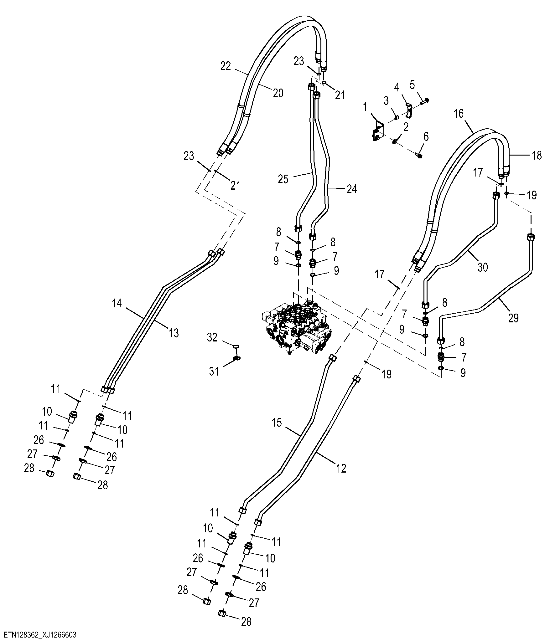 Four Function Plumbing, Tool Carrier Linkage (3 of 3) ( - 15417)