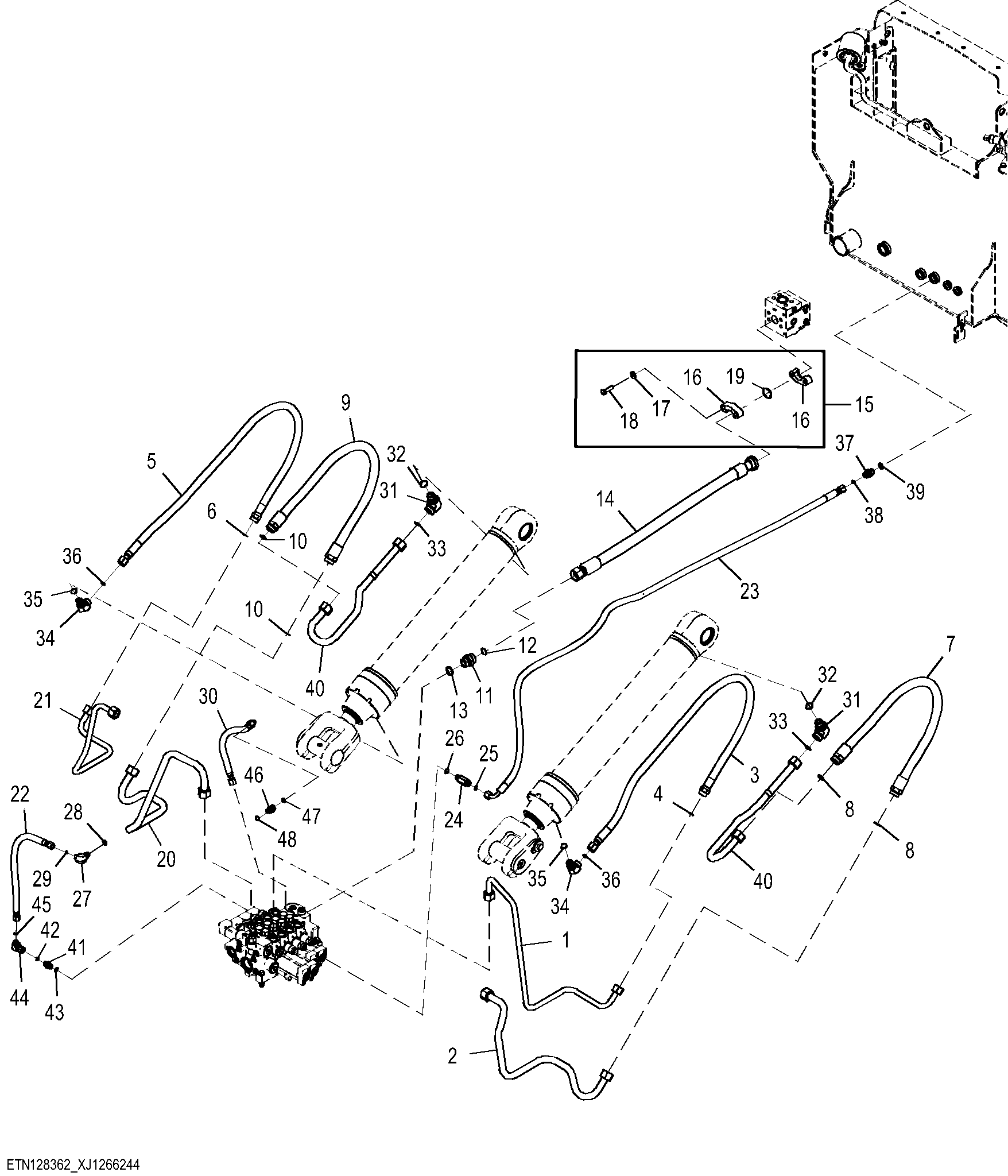 Four Function Plumbing,Tool Carrier Linkage (2 of 3) ( - 15417)