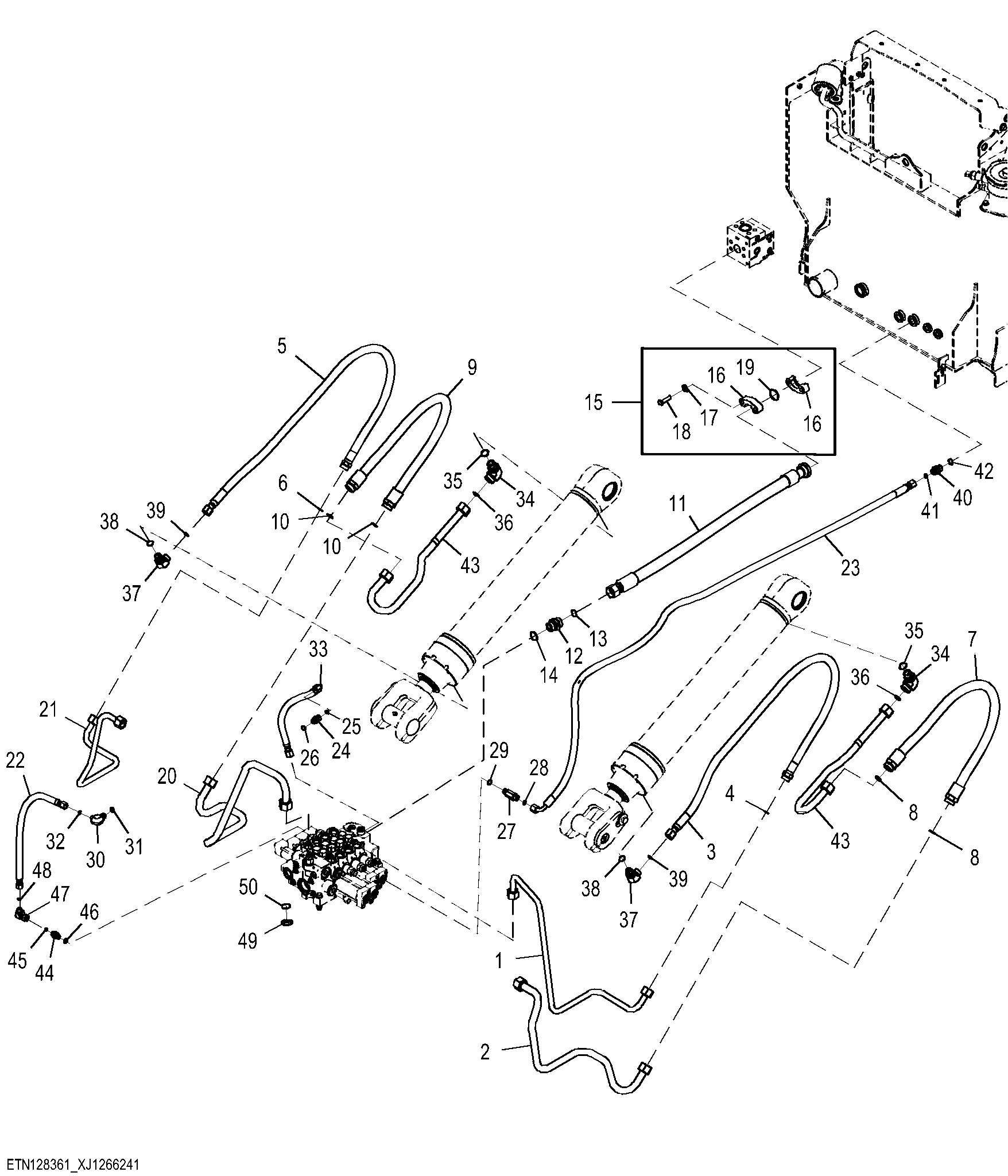 Three Function Plumbing,Tool Carrier Linkage (2 of 2) ( - 15417)