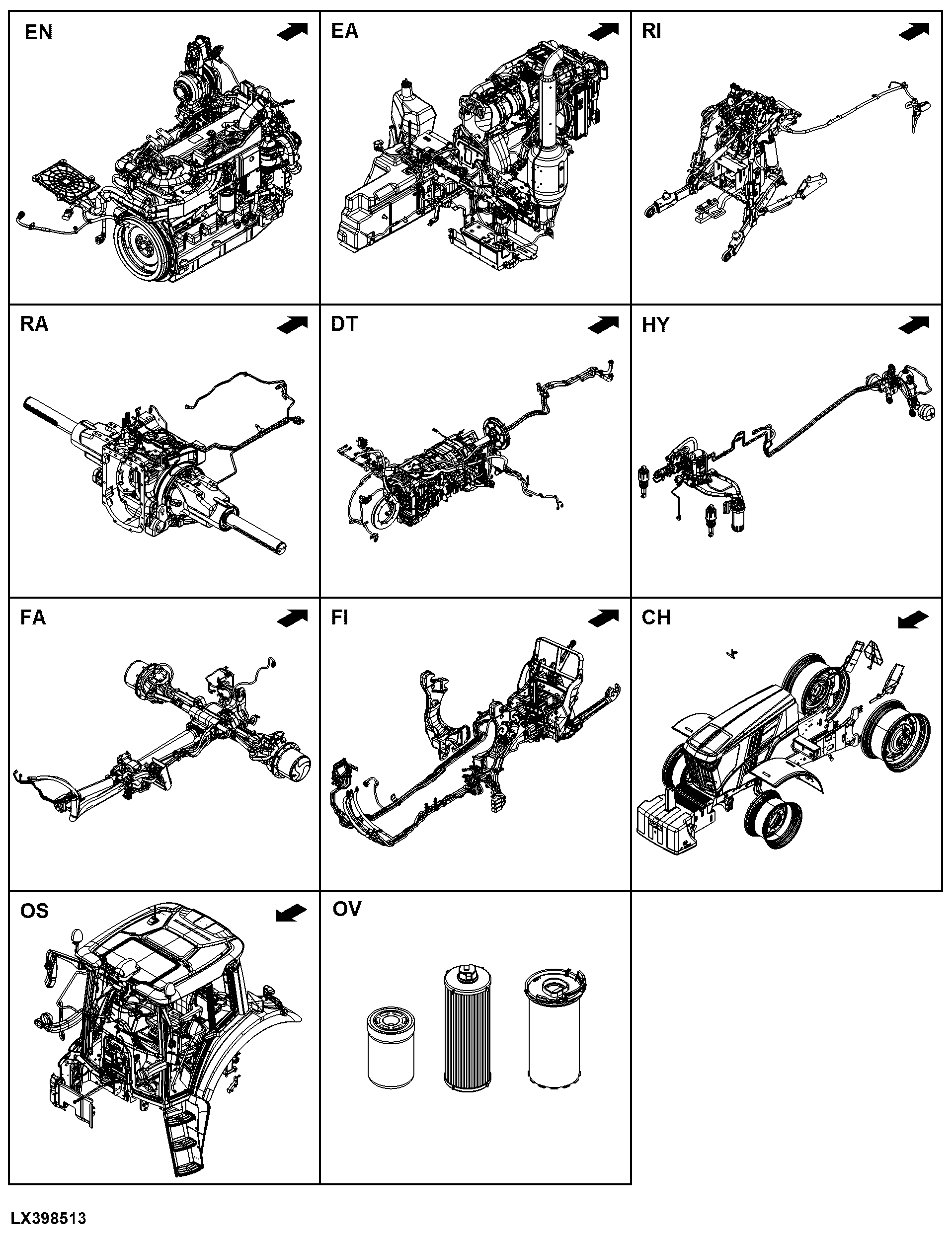 6155M, 6155MH Tractor (North America Edition, Engine SN: 6068UXXXXXX)(Final Tier 4)(MY20- )