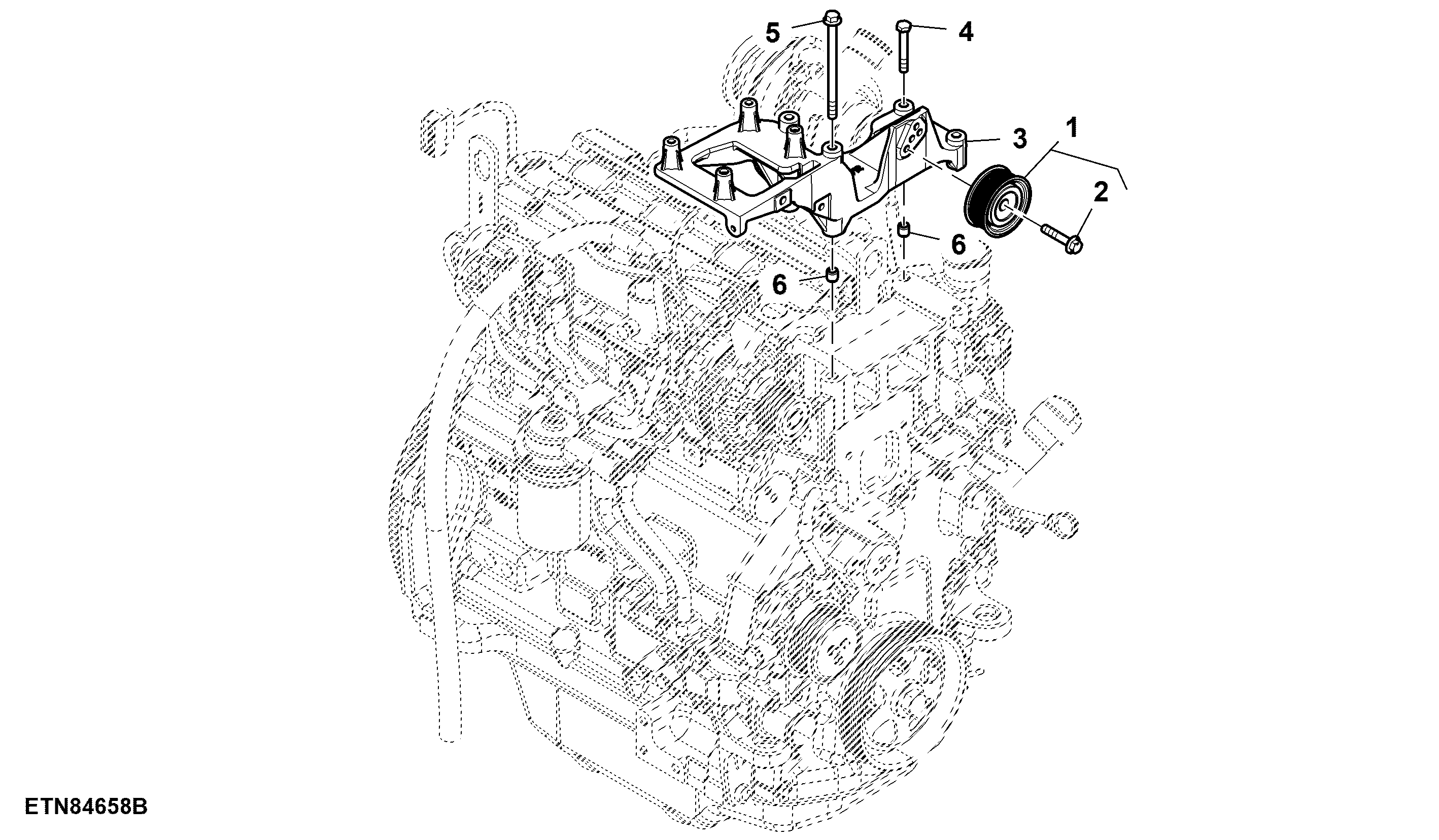 Bracket, Alternator, W/ Air Conditioning Compressor