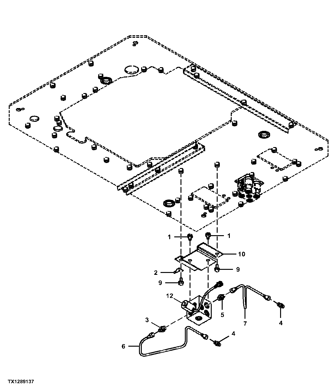 Travel Pilot Control Valve To Pilot Shut off Valve
