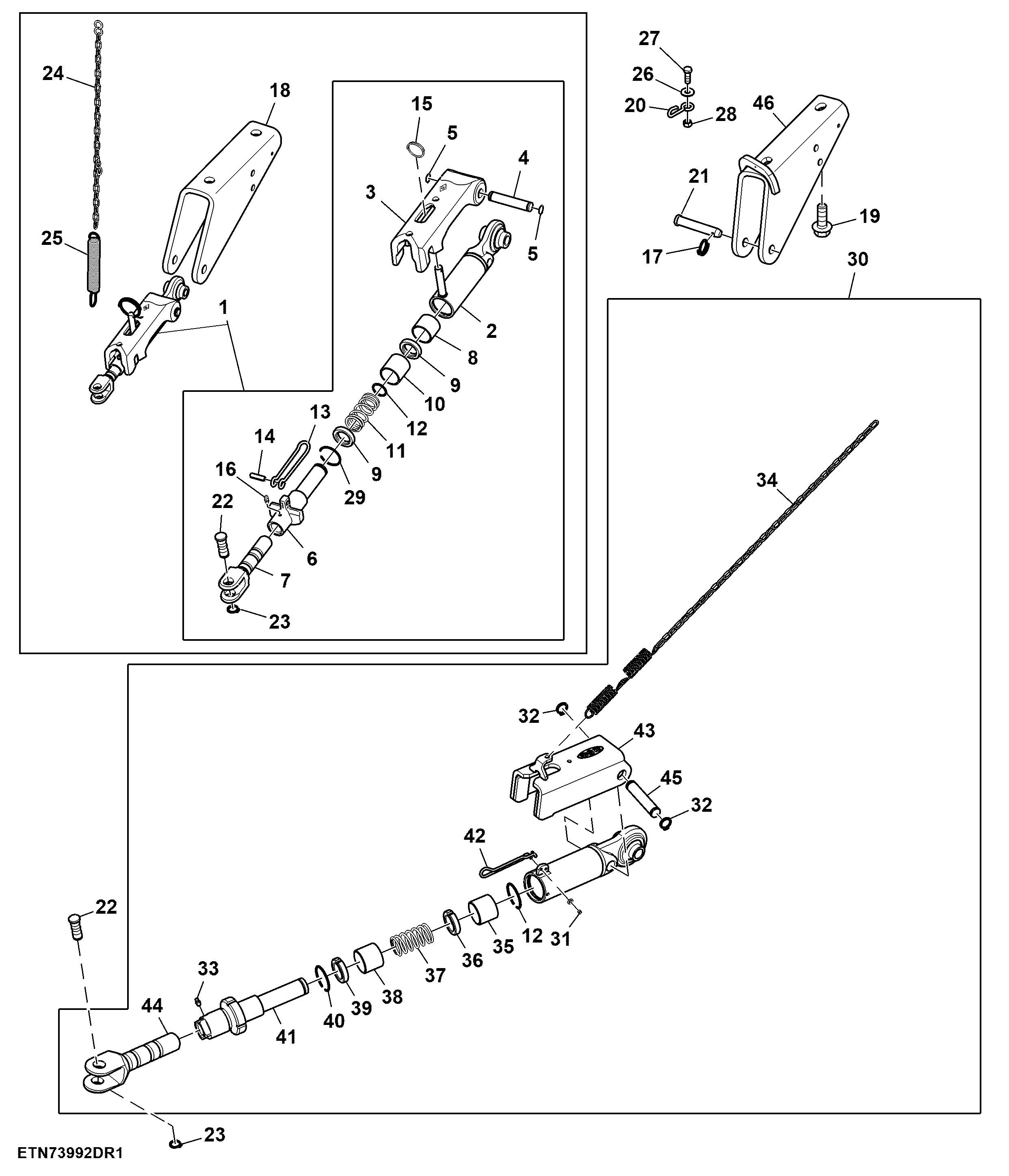 Stabilizer Bar, Automatic, LH / RH, W/O Cab Suspension