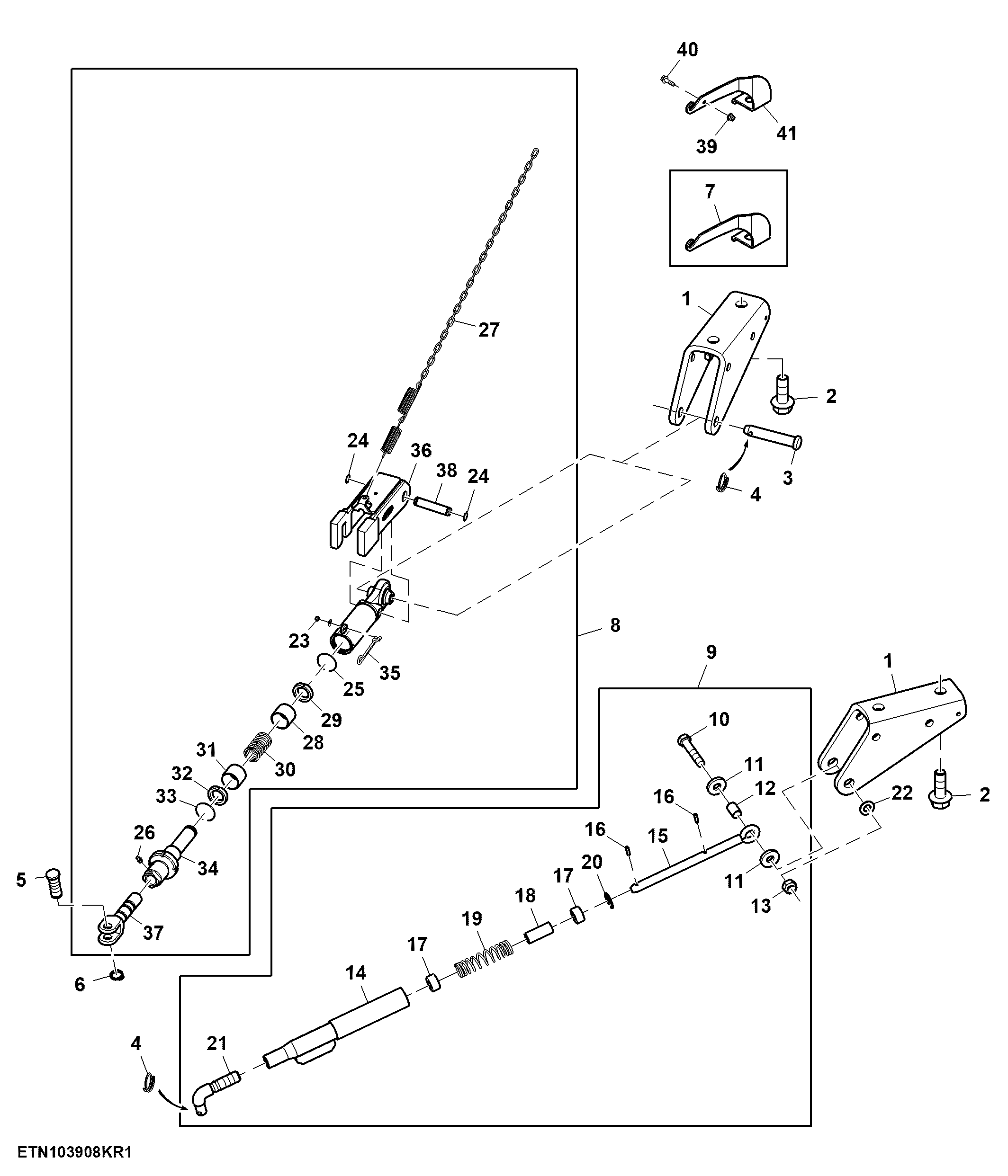 Stabilizer Bar, Automatic, W/ Cab Suspension