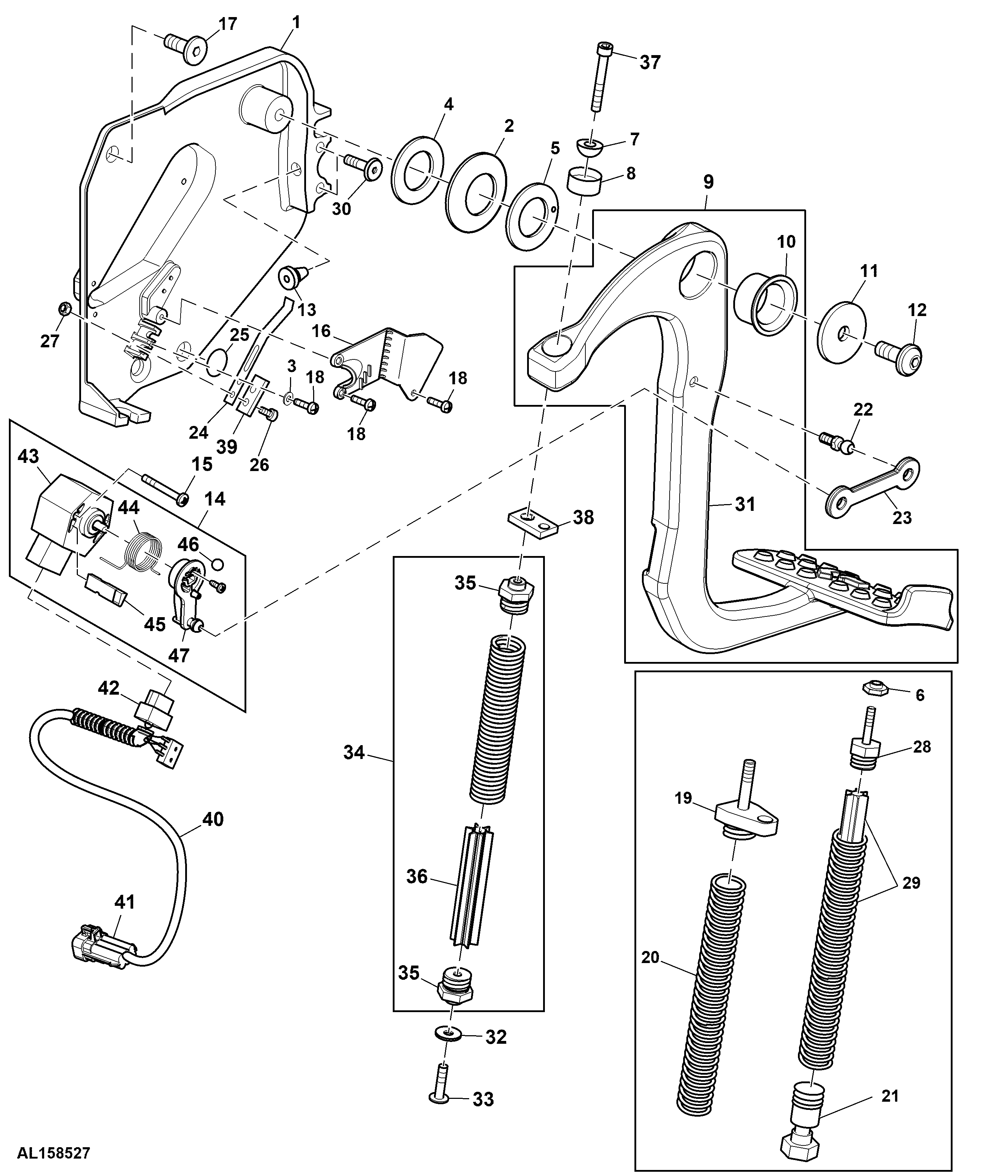 CLUTCH ACTUATING COMPONENTS, CLUTCH PEDAL (ELECTRICAL)