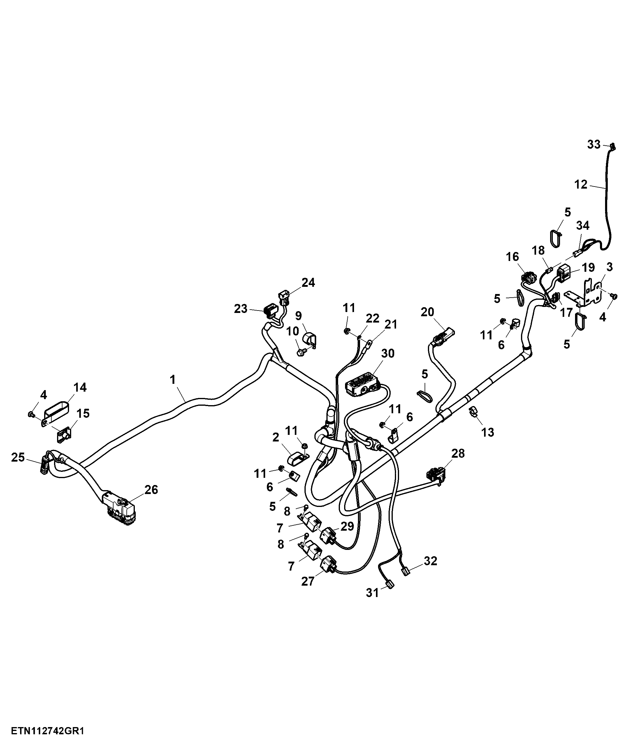 Wiring Harness, Vehicle, W/ Front Controller