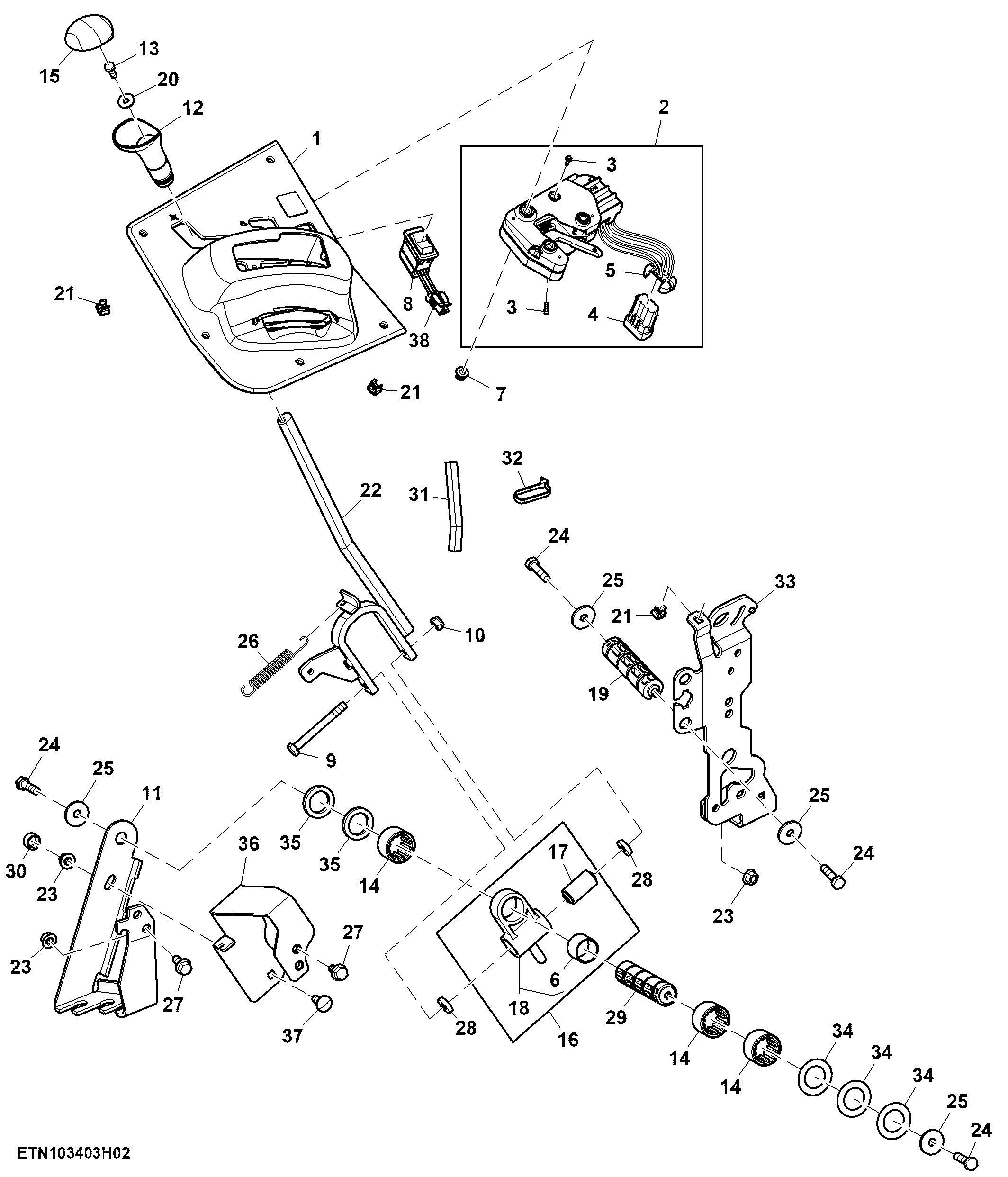 Range Shift / Speed Control, CommandQuad™, W/ 5-Ranges, W/ Parking Lock, W/ Cab