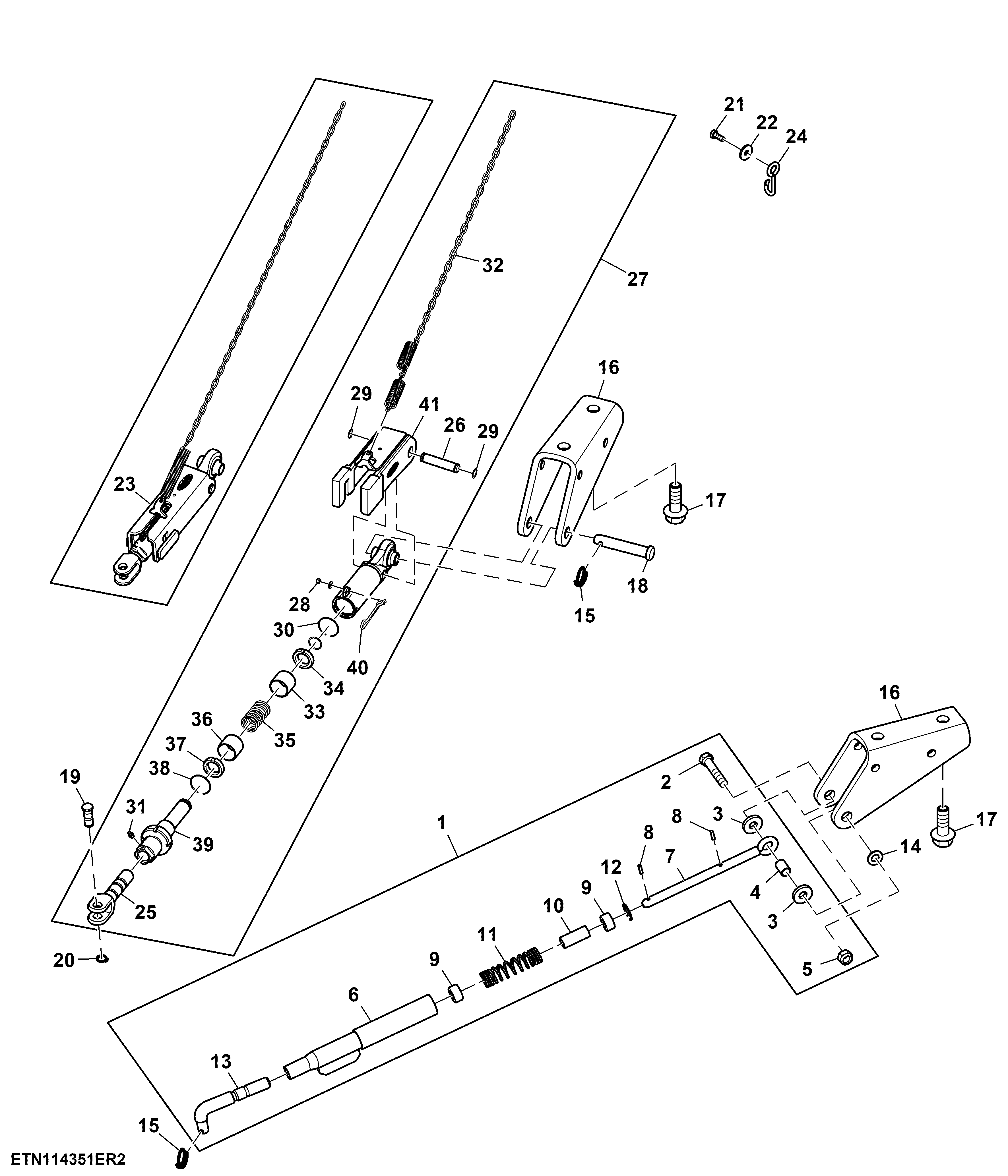 Stabilizer Bar, Automatic, W/ Holder, W/ Cab Suspension