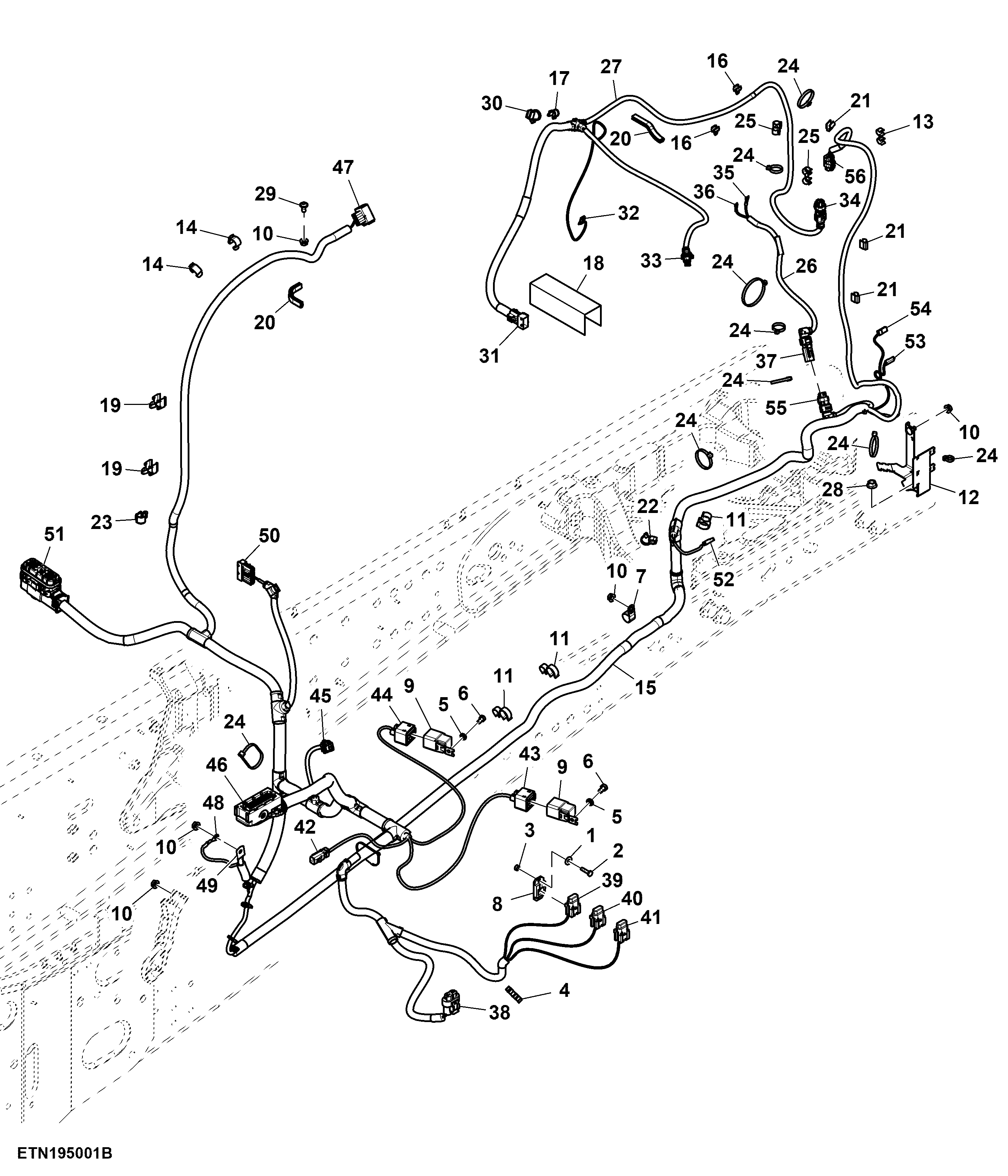 Wiring Harness, Front Chassis, W/O Front Controller (924527 - )