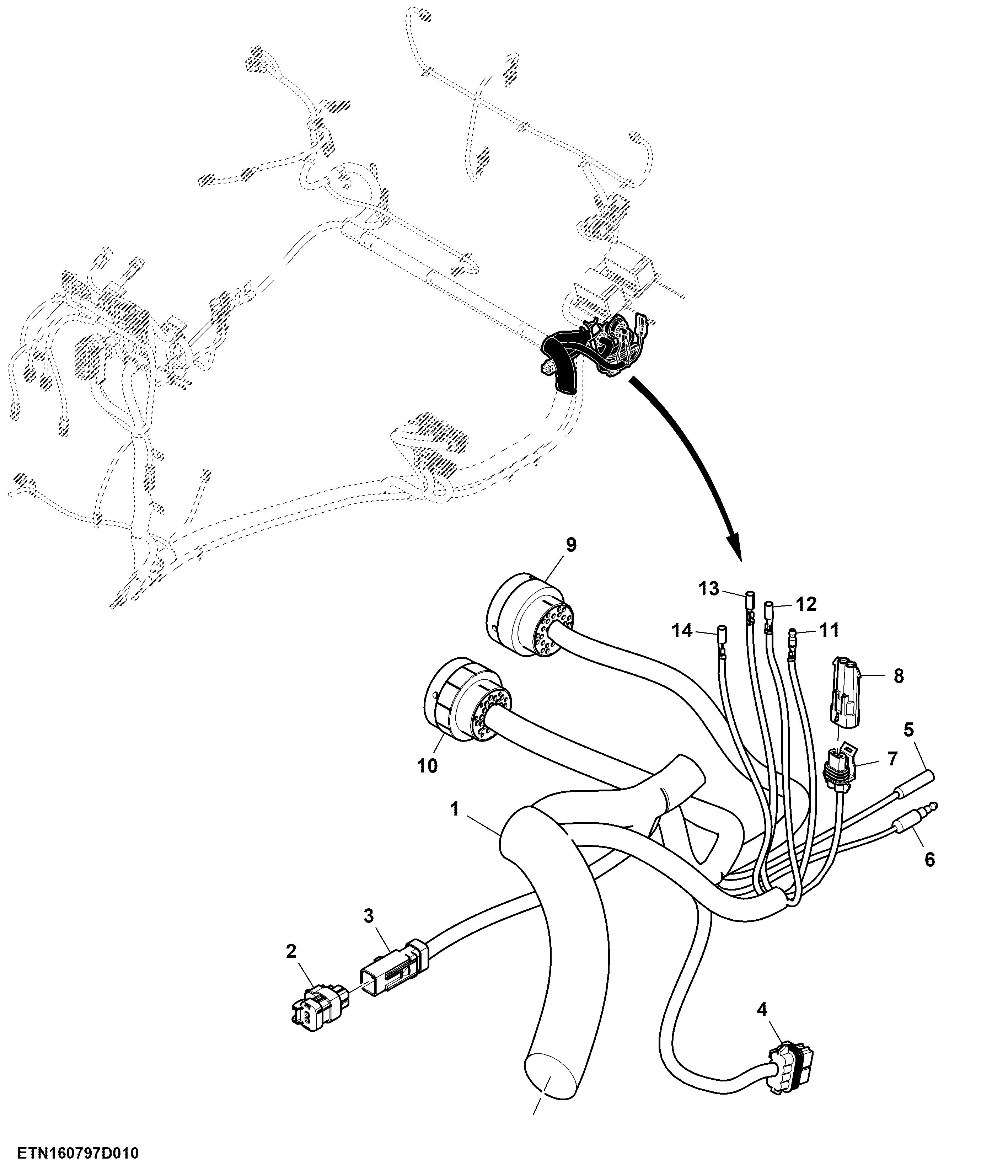 Chassis Wiring Harness, Low Profile (11/11)