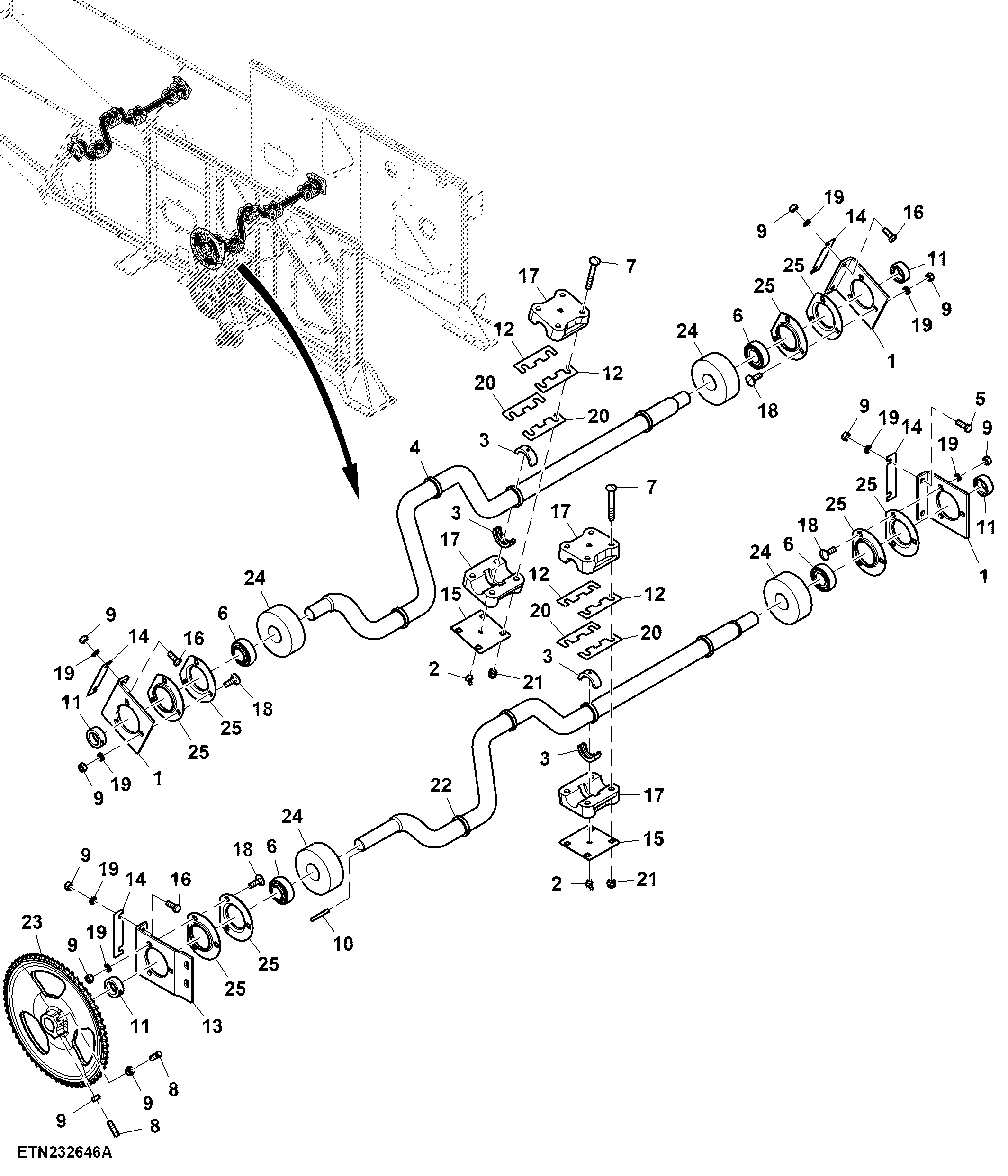 Straw Walker Shafts, Straw Chopper Machines