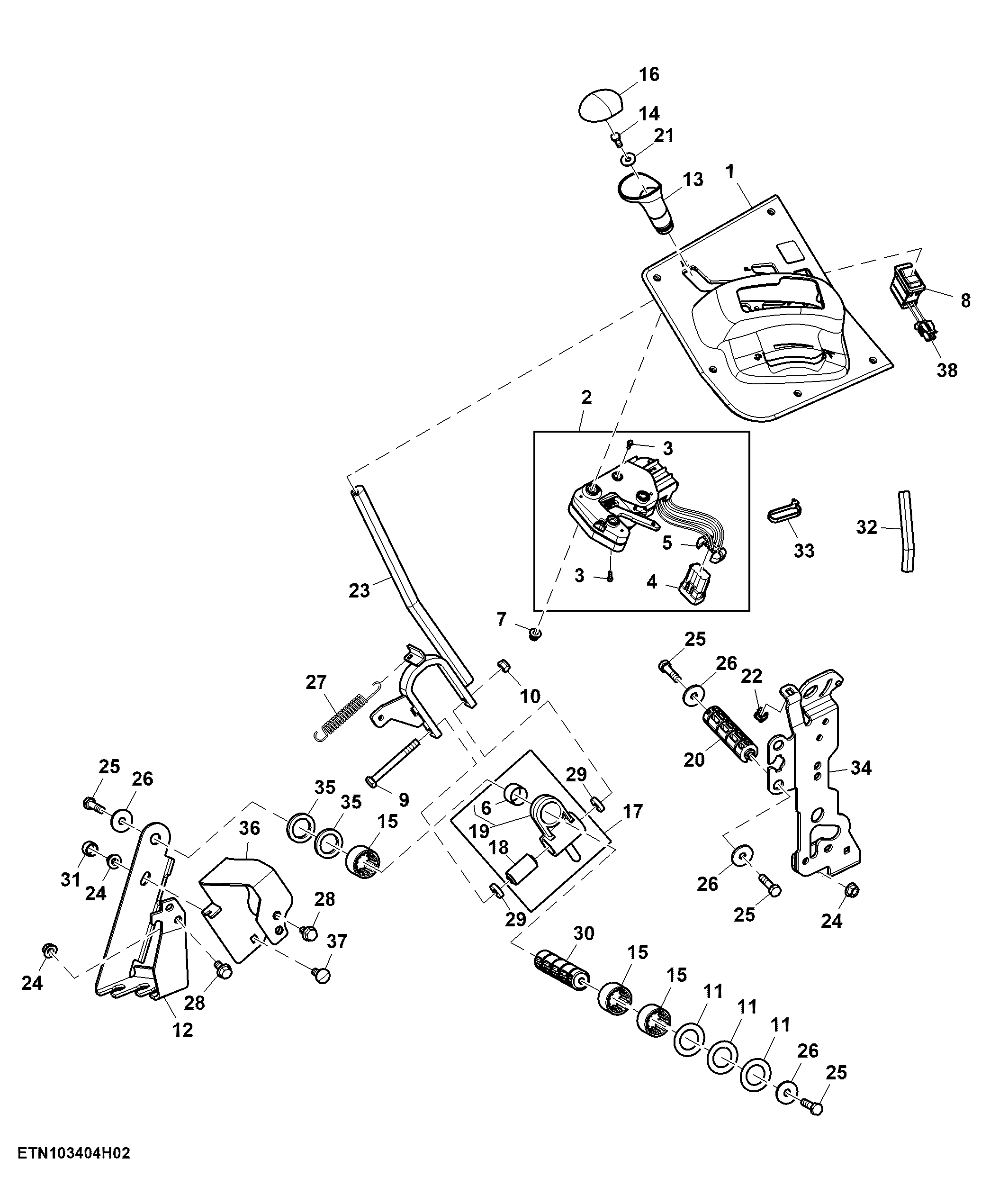 Range Shift / Speed control, CommandQuad™, W/ 6-Ranges, W/ Parking Lock, W/ Cab