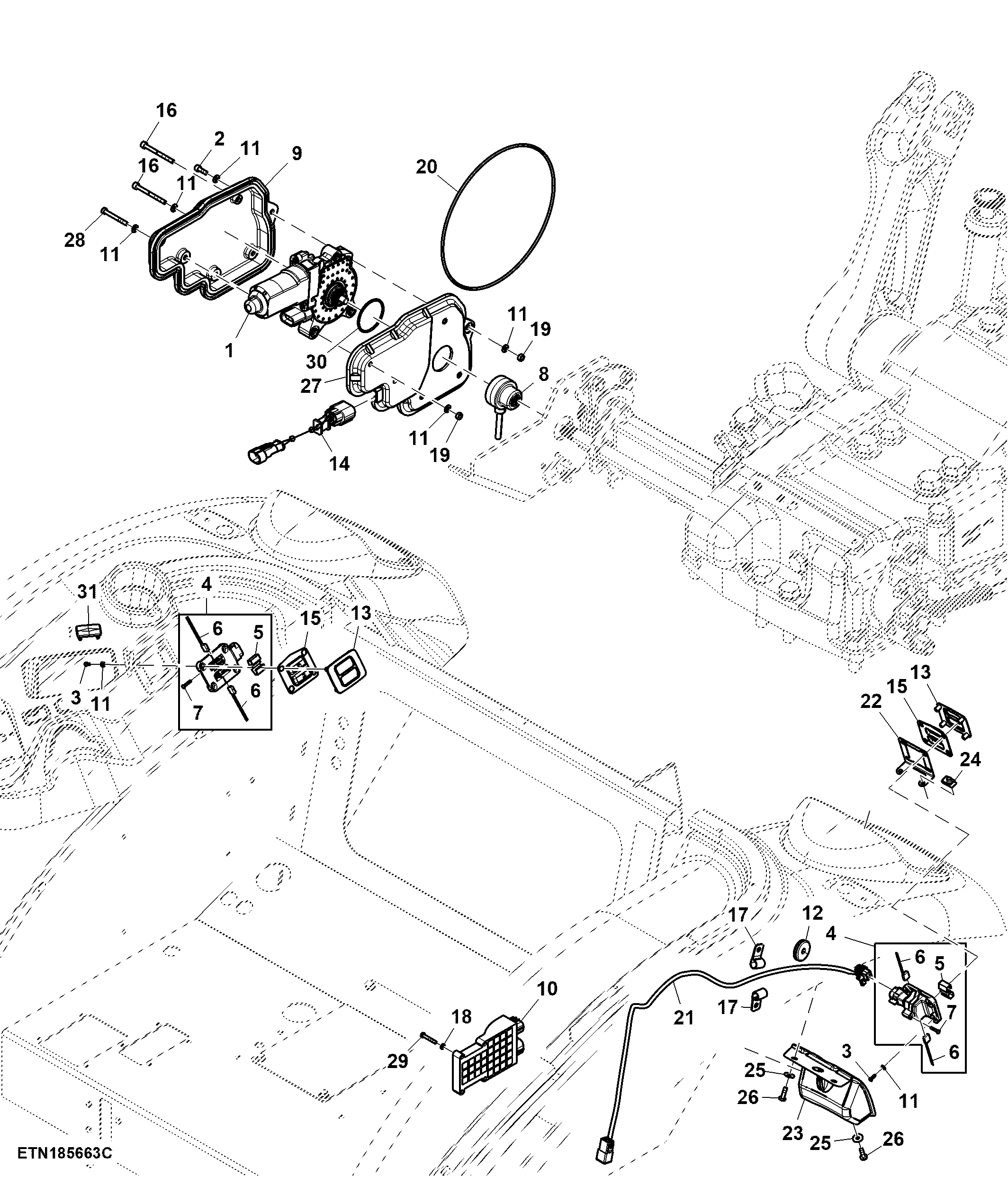 Wiring Harness, Electric Quick Raise and Lower