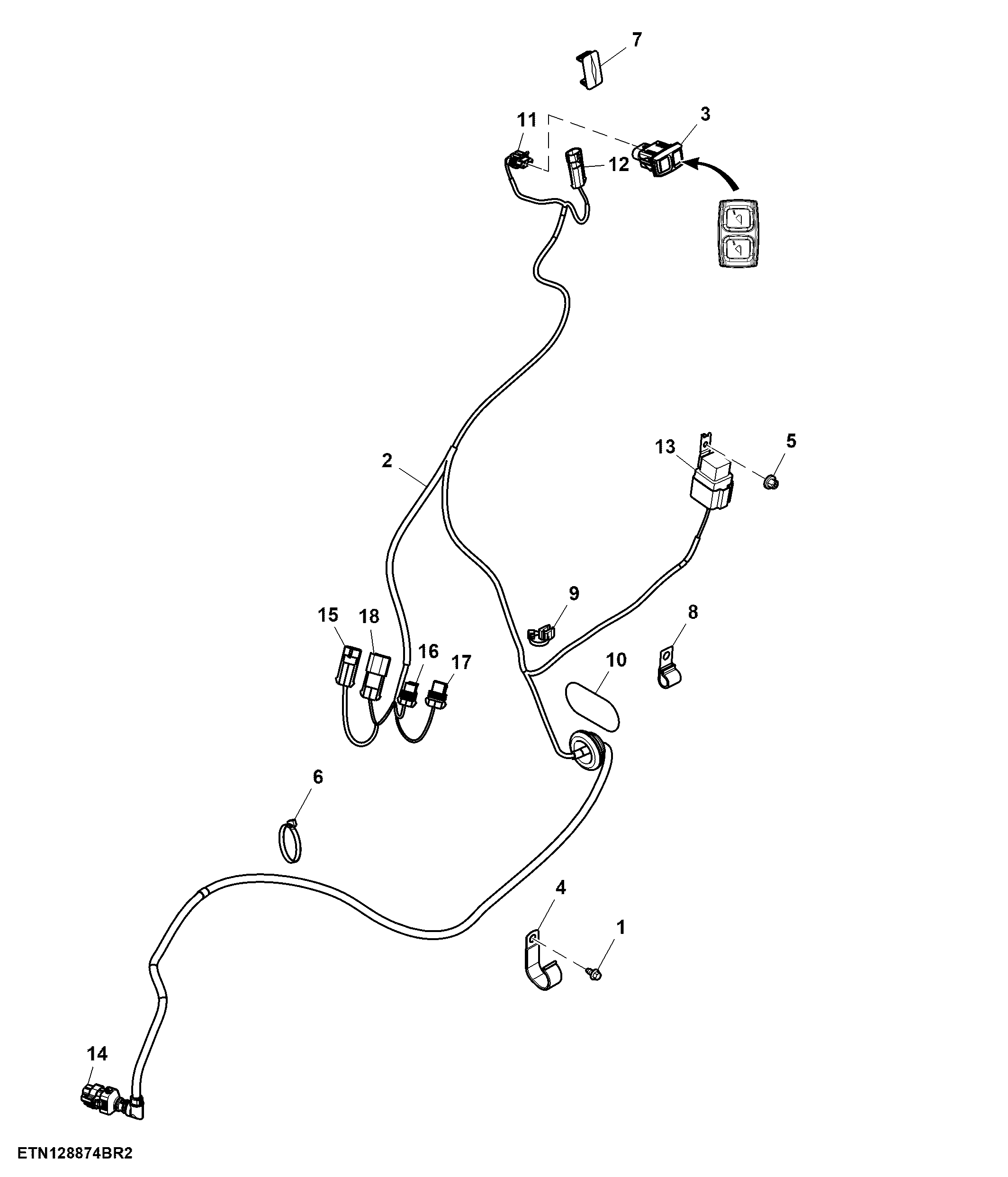 Switch, Loader, W/ Quick Unlatch Function, W/O Loader Lights