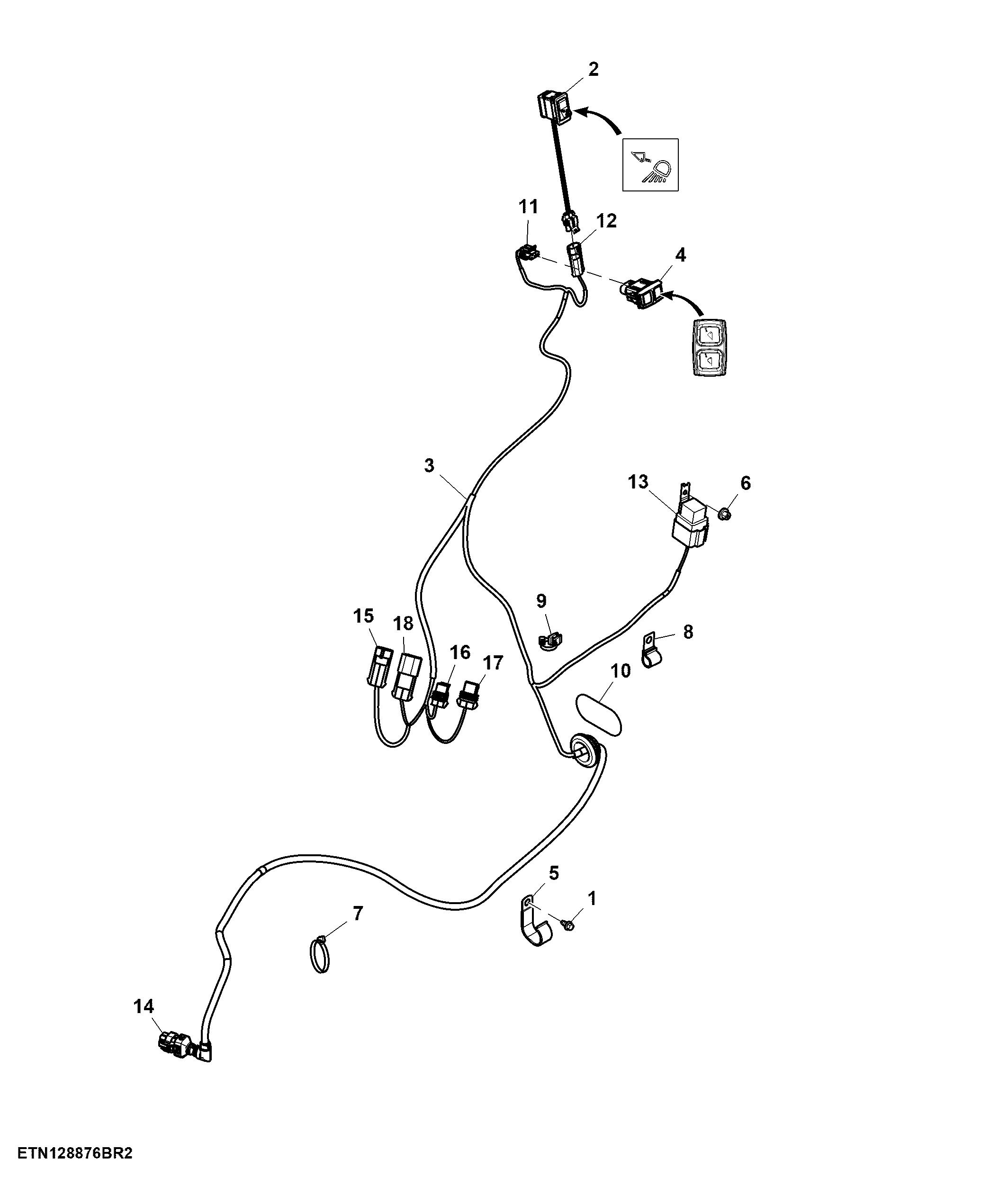 Switch, Loader, W/ Quick Unlatch Function, W/ Loader Lights