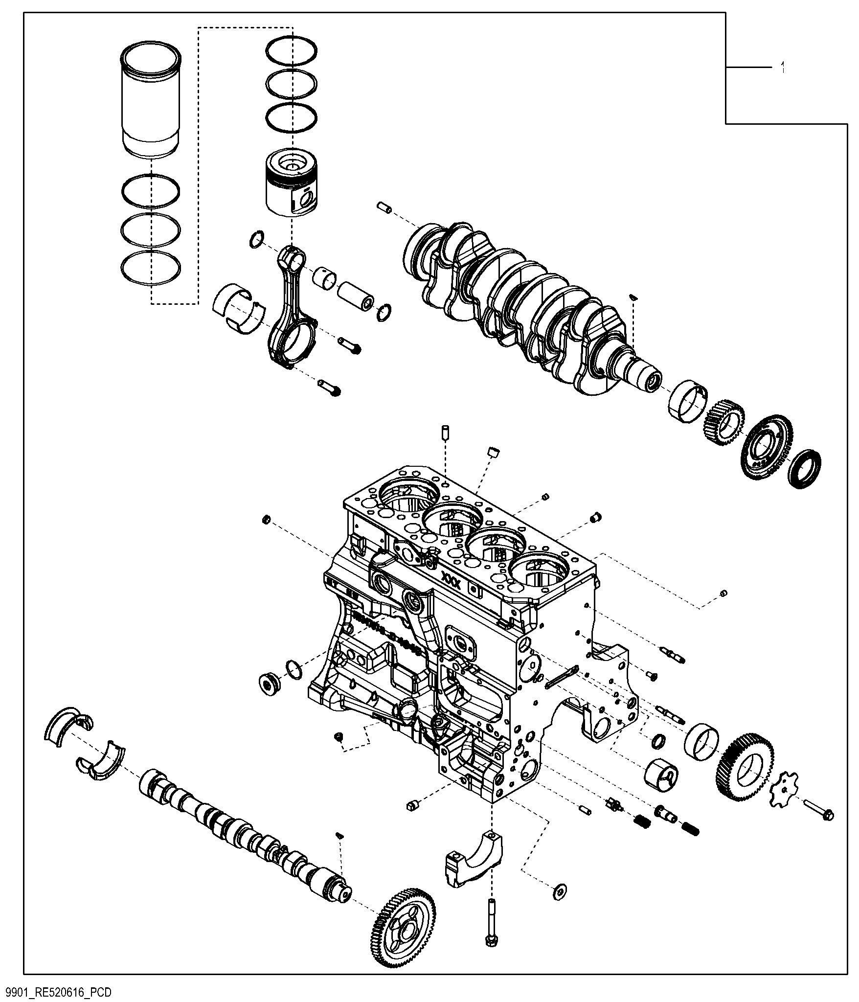 9901 Short Block Assembly