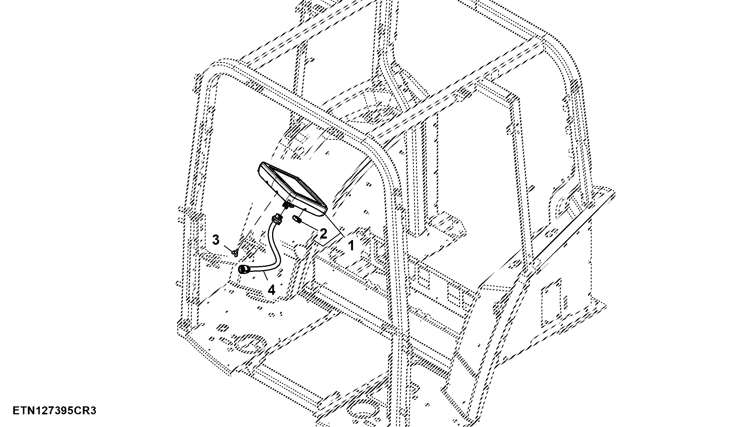 Display Unit / Adapter Wiring Harness, GreenStar™ 2630