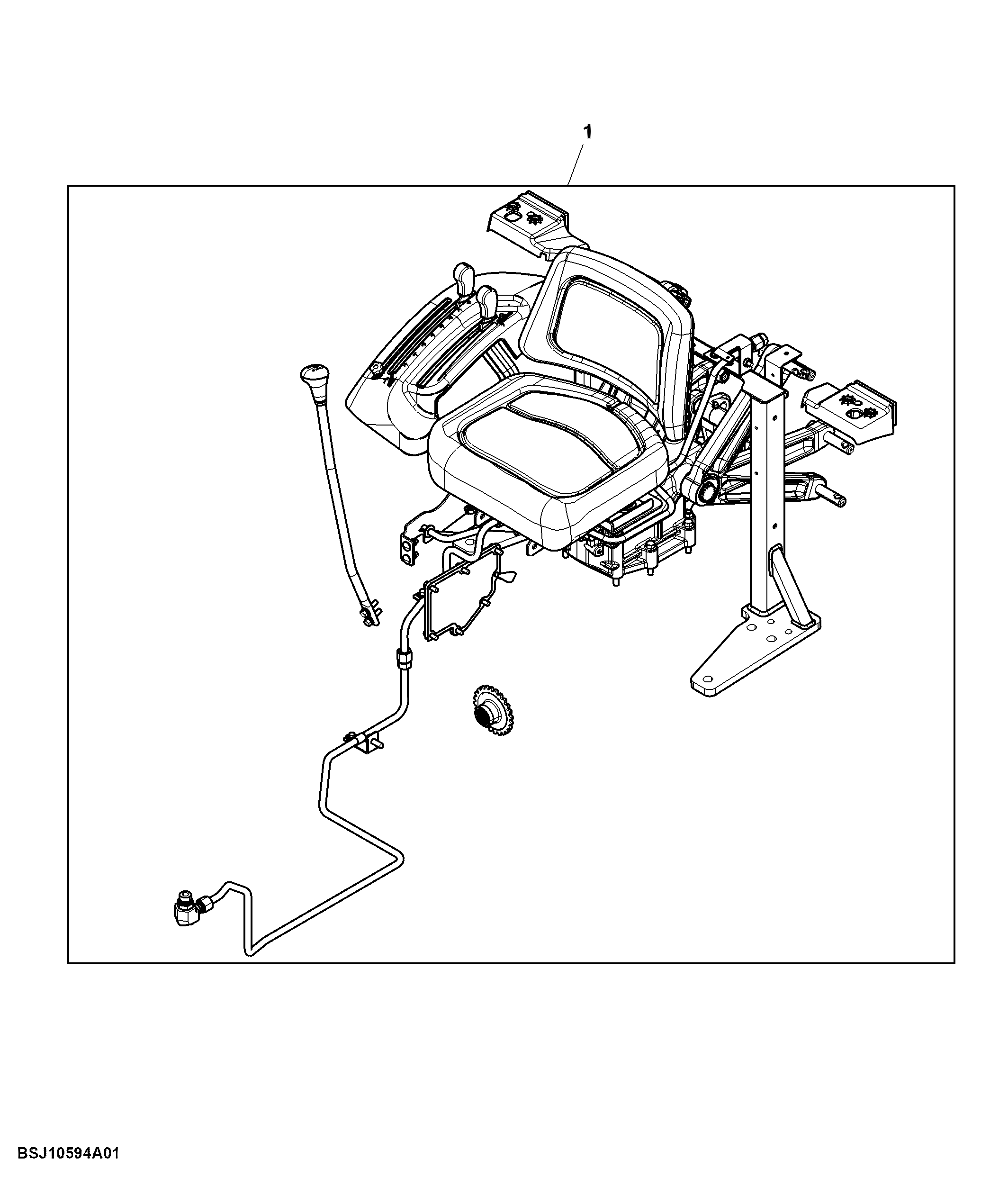 Draft Sensing Service Kit W/O ROPS, Attachment