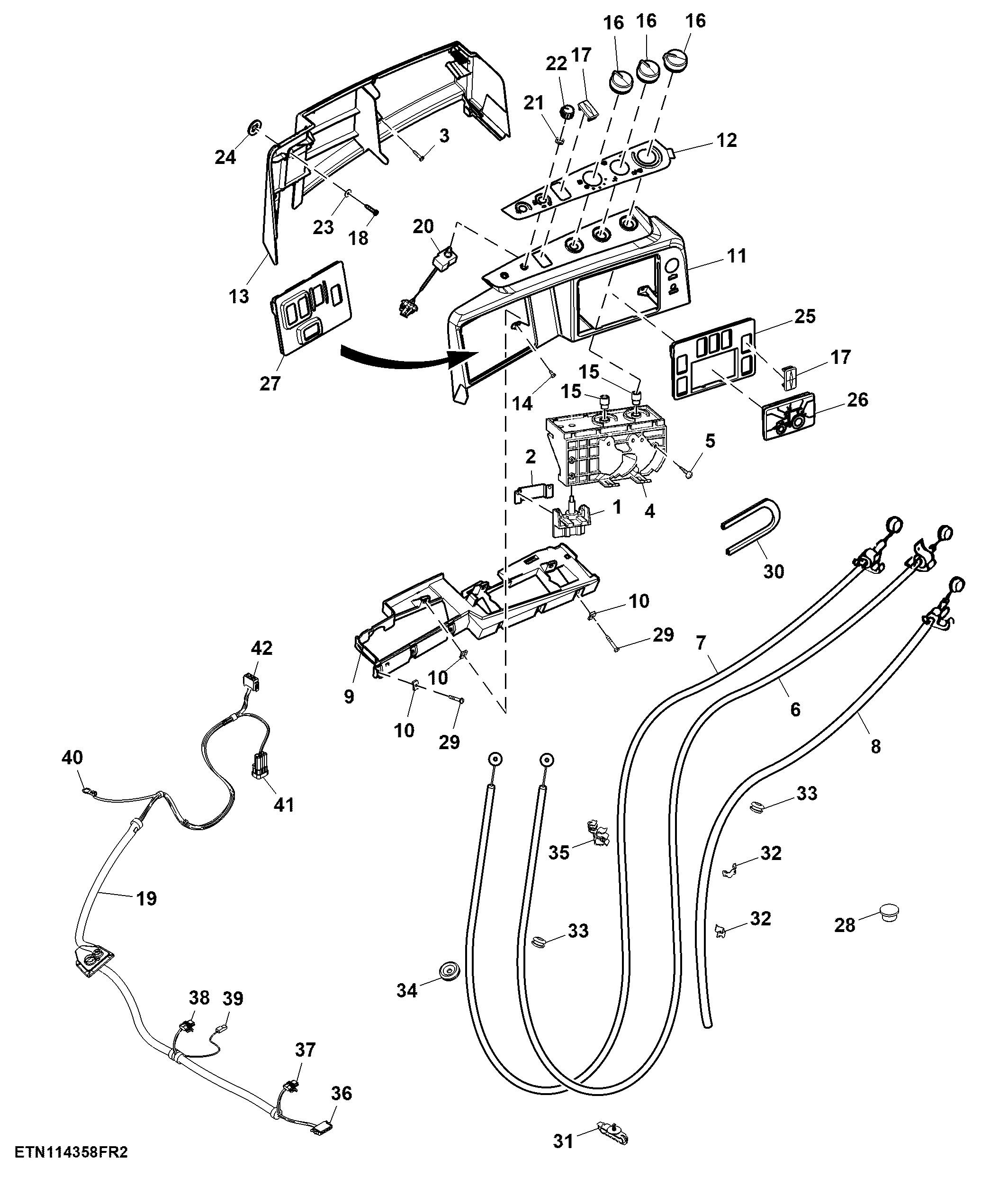 Control Unit, Heating, W/O Air Conditioning