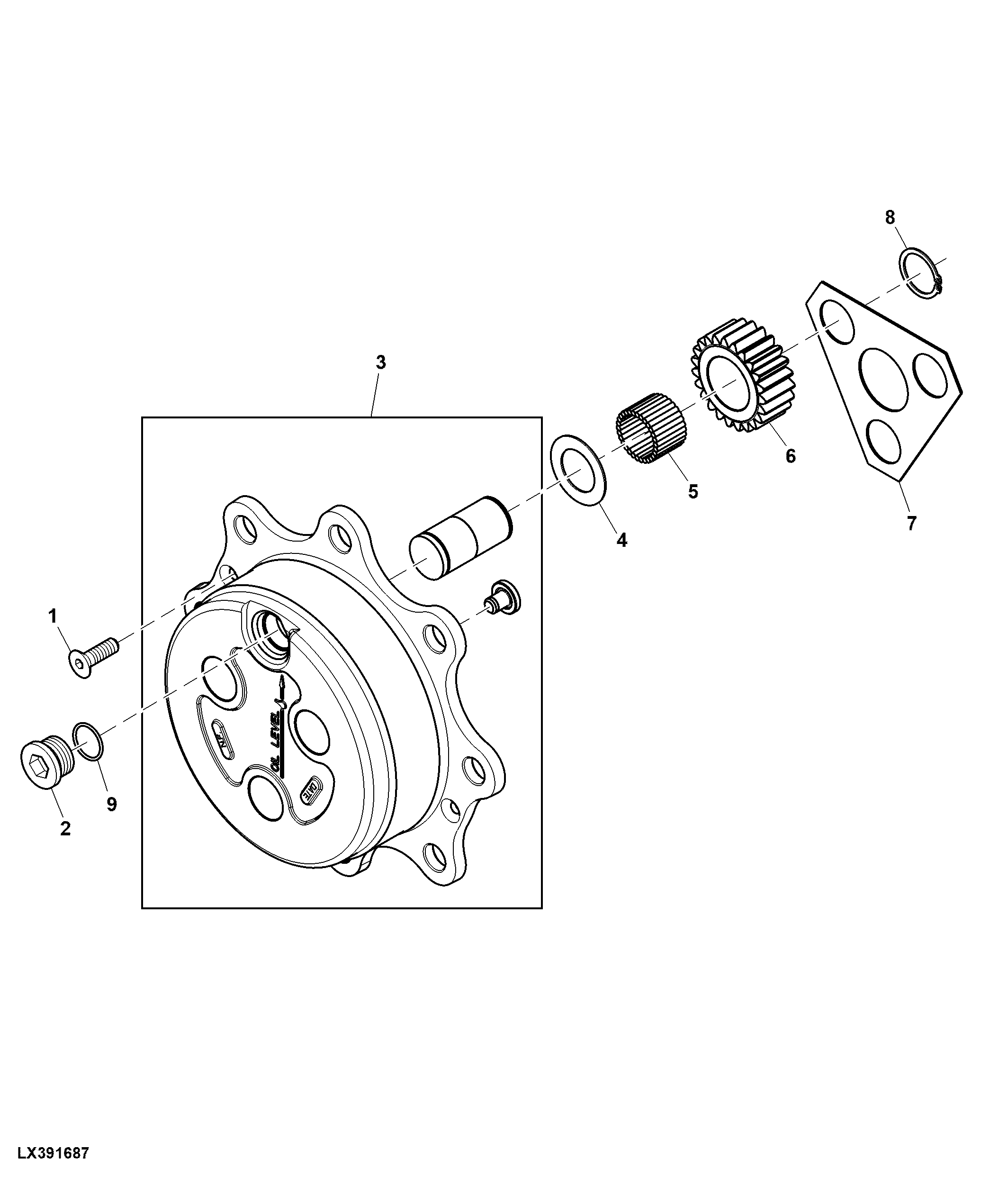 4WD Wheel Hub and Planetary Reduction Gears