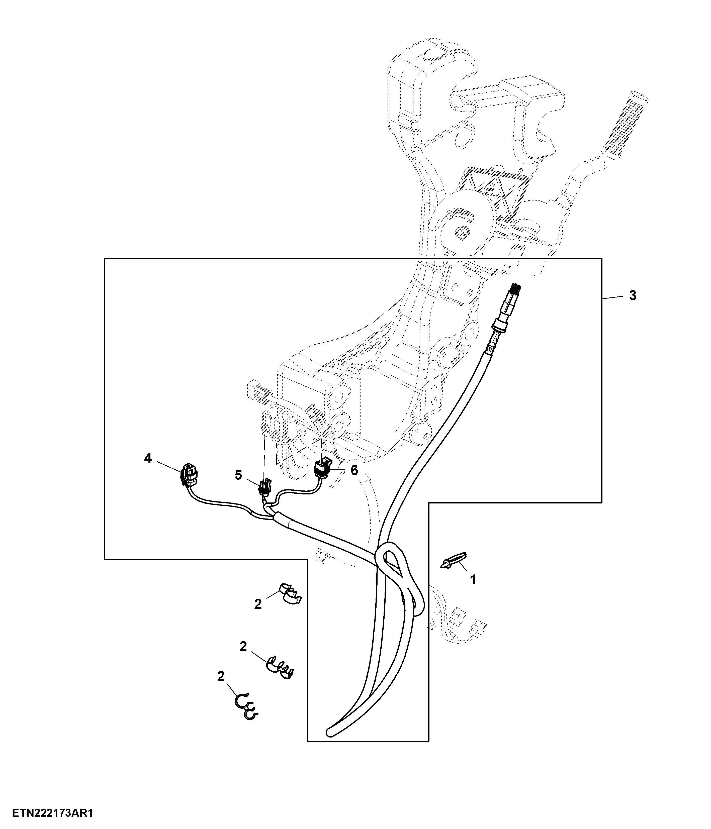 Wiring Harness, Hydraulic Quick Connect Coupler, W/ Loader Working Lights, W/ Loader Unlatch Function